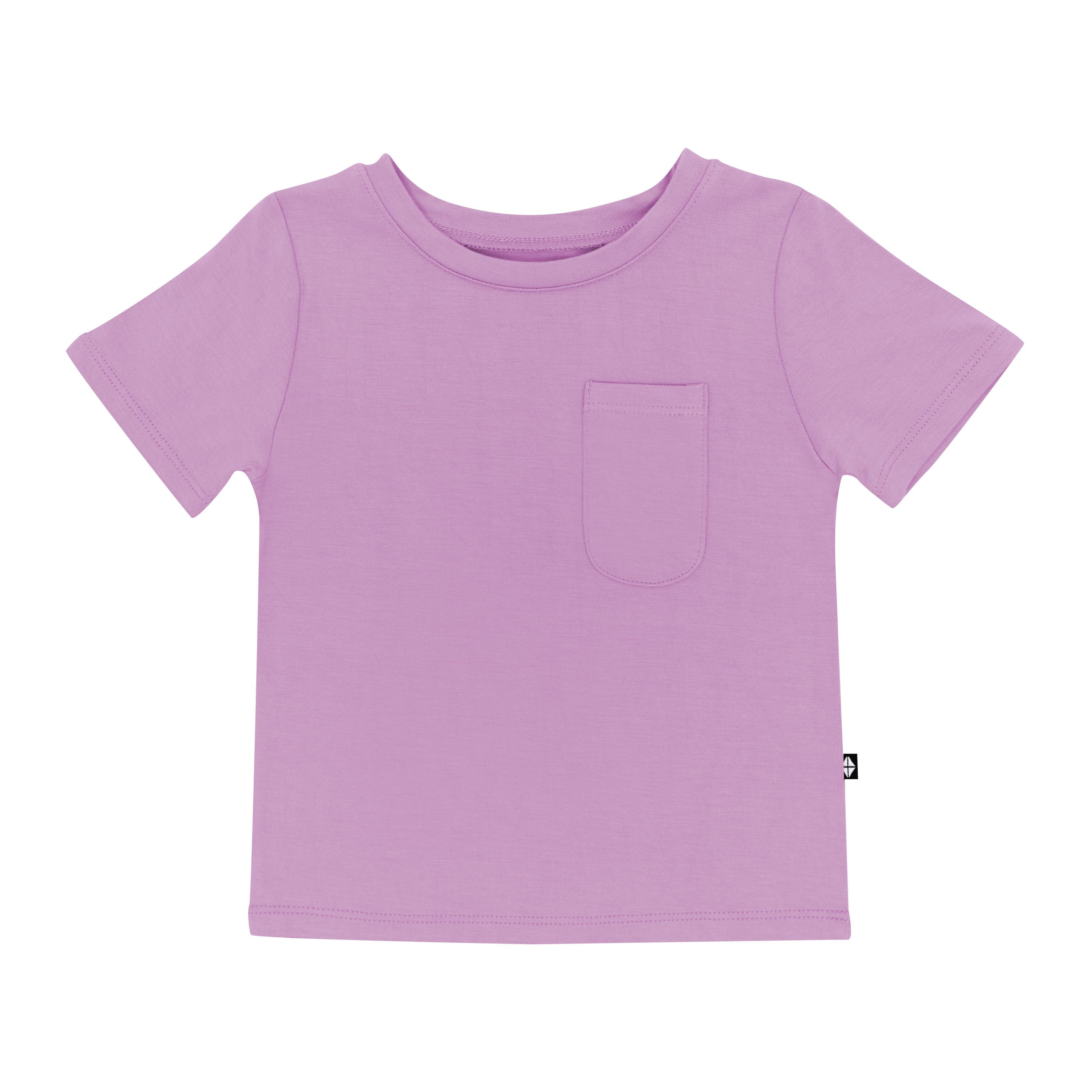 Purple Toddler Crew Neck Tee in Poi