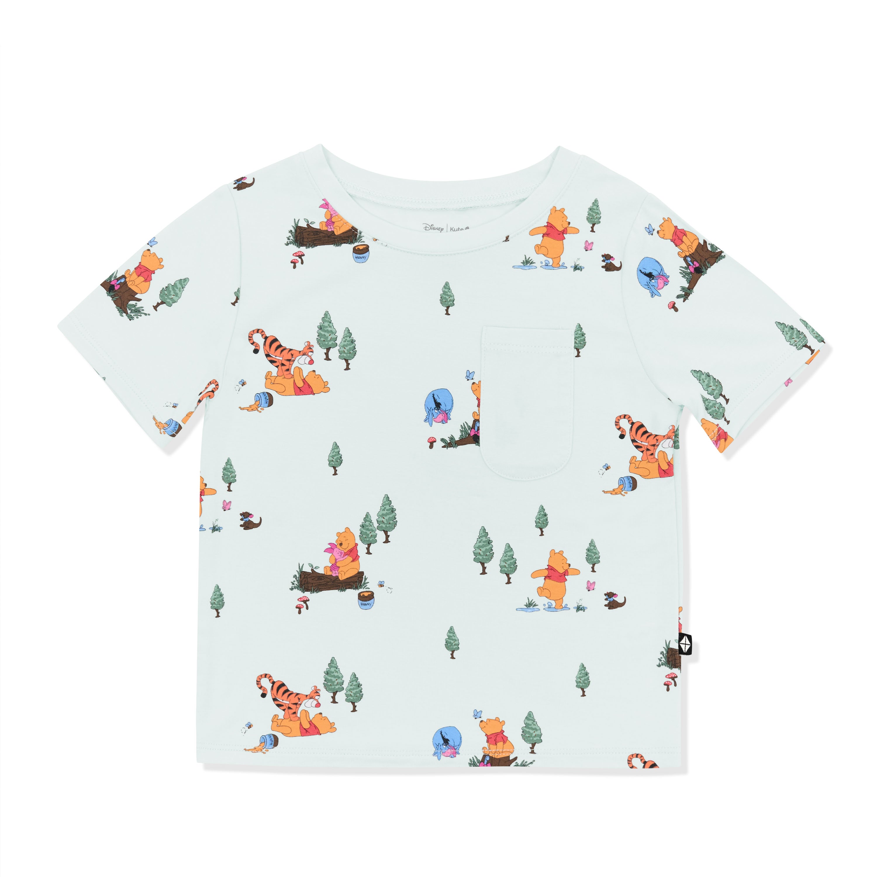 Product photo of the Toddler Crew Neck Tee in Winnie the Pooh Hundred Acre Wood