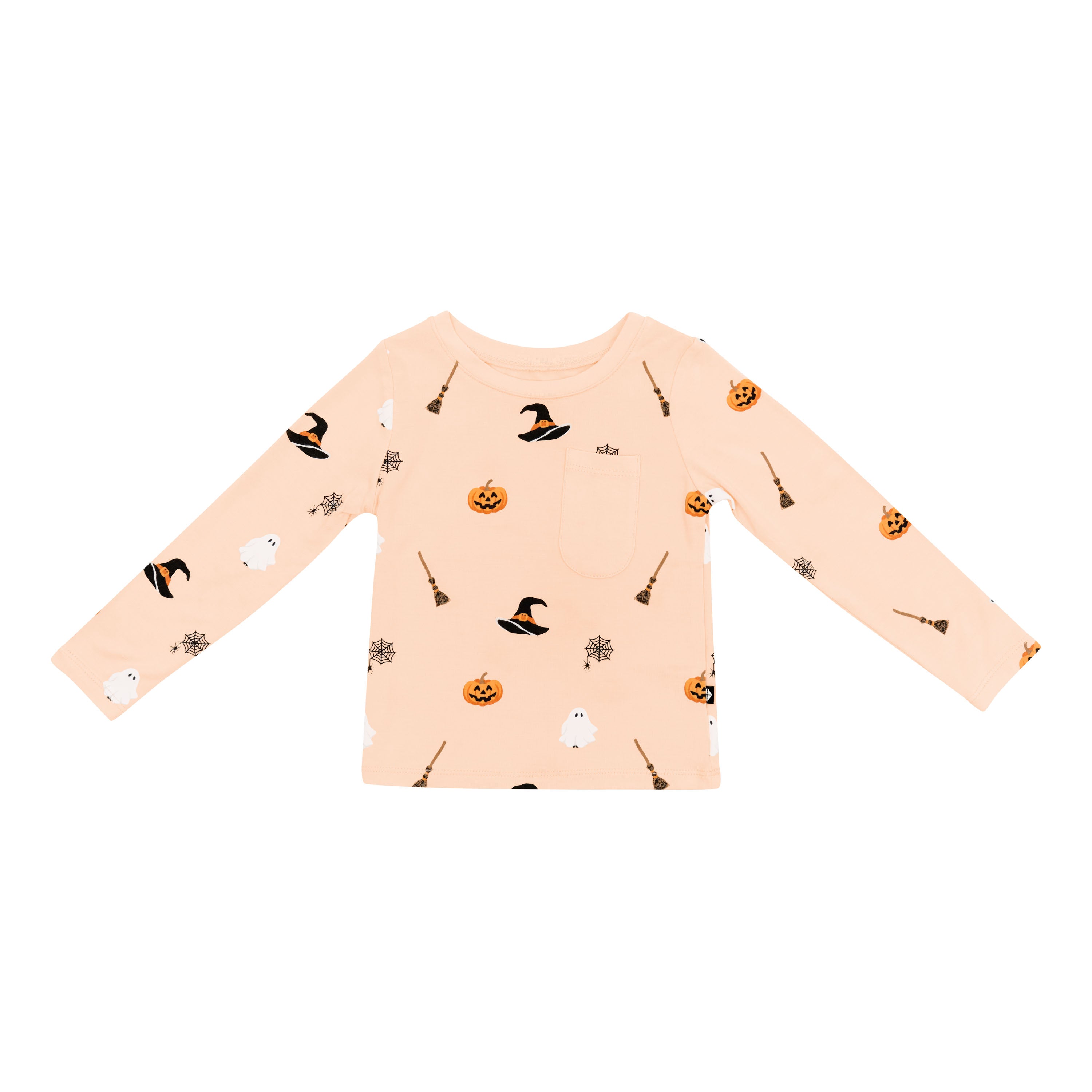 Product photo of the Long Sleeve Toddler Crew Neck Tee in Bewitched
