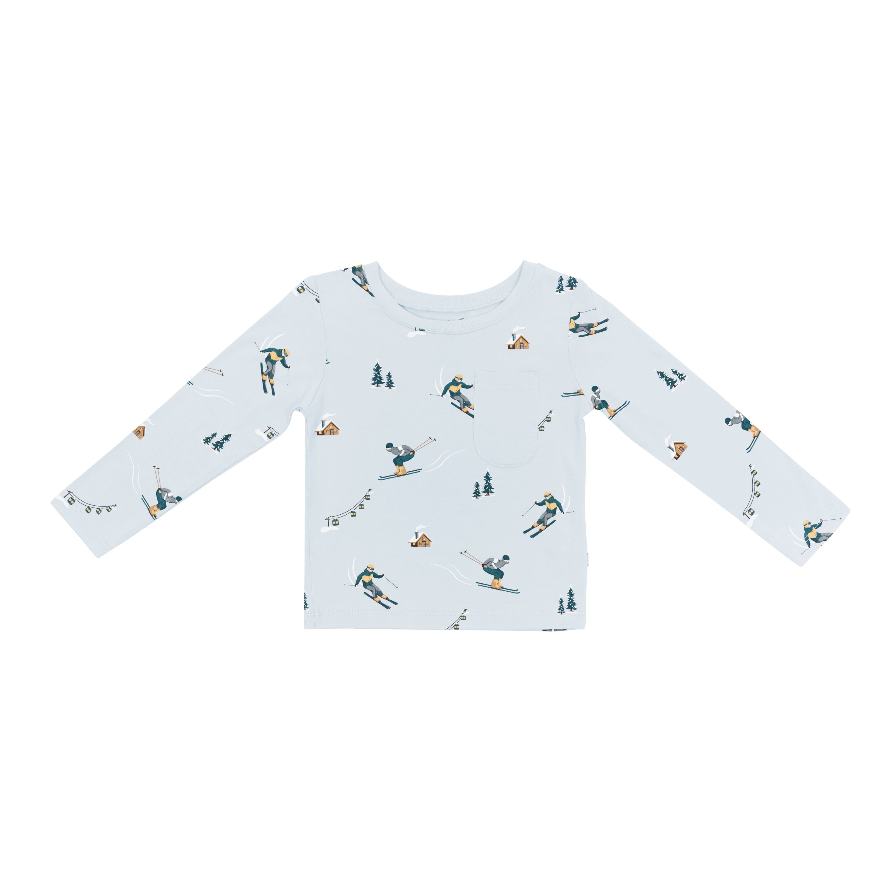 Product photo of the Long Sleeve Toddler Crew Neck Tee in Ski