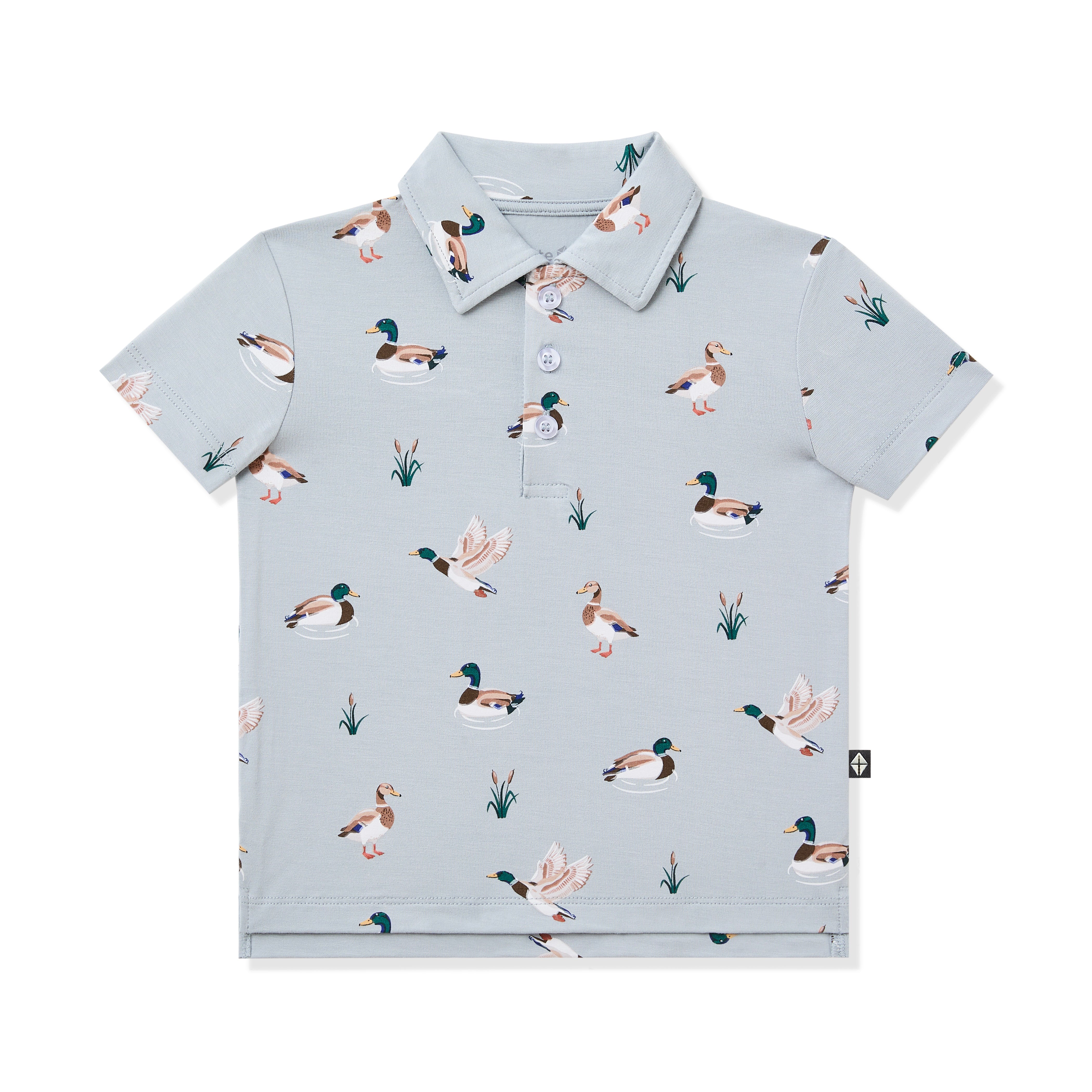 Product photo of the Toddler Short Sleeve Polo in Mallard Duck