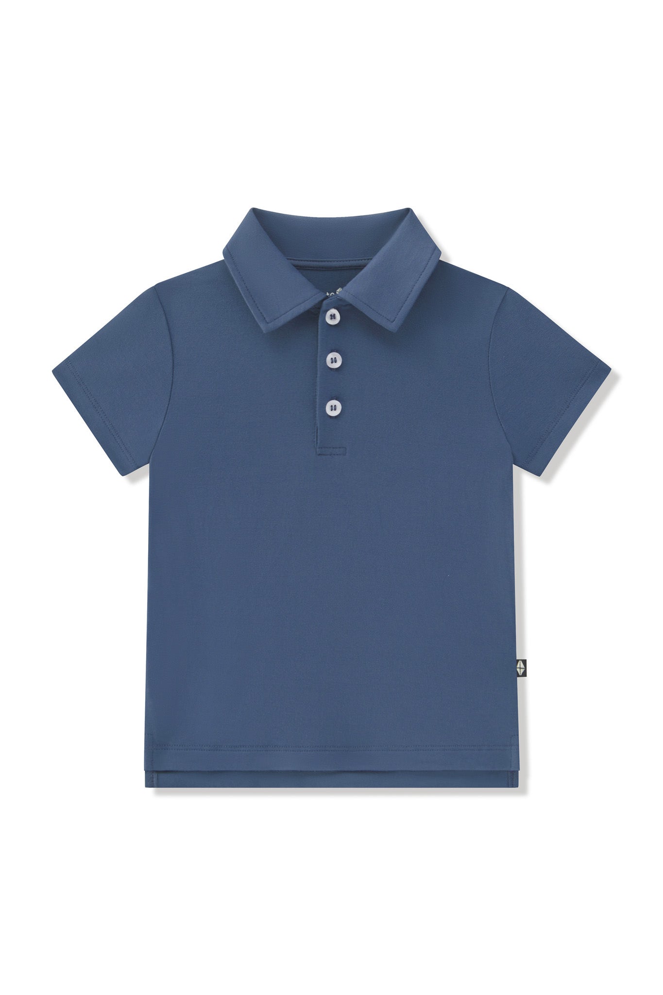 Toddler Short Sleeve Polo in Oxford on a white background