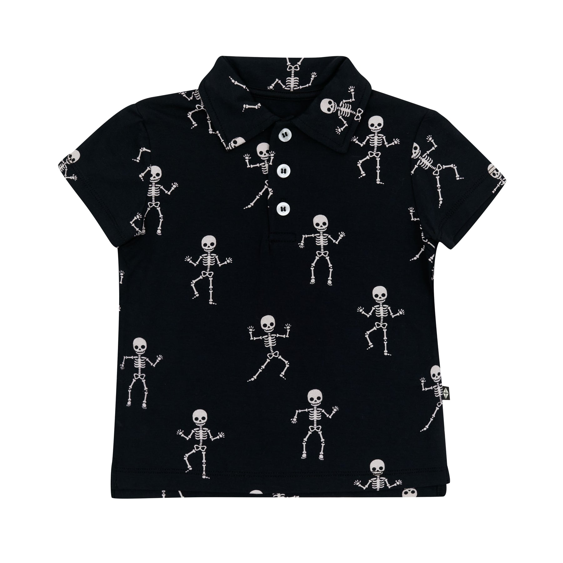 Product photo of the Toddler Short Sleeve Polo in Skeleton