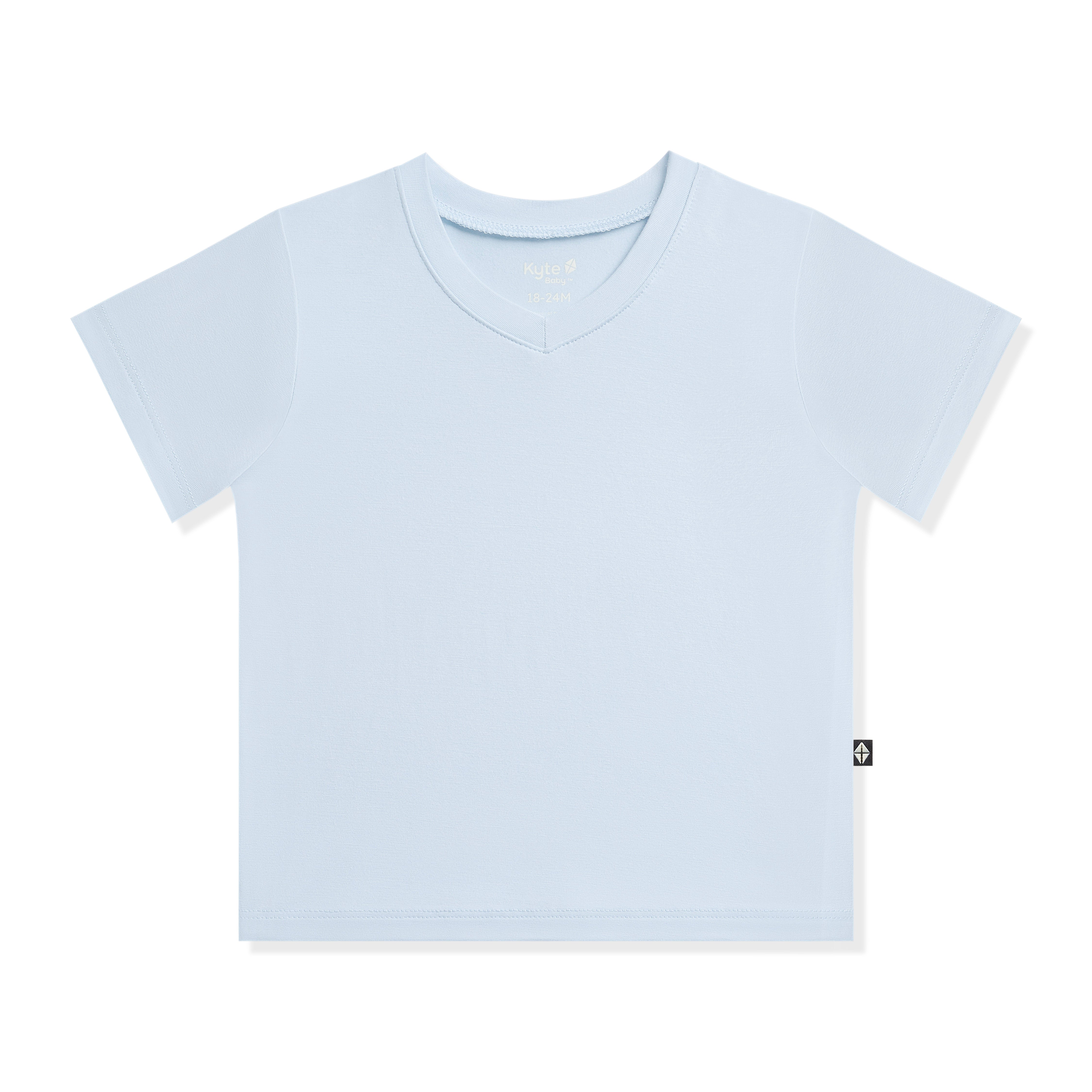 Product photo of the Toddler V-Neck Tee in Breeze