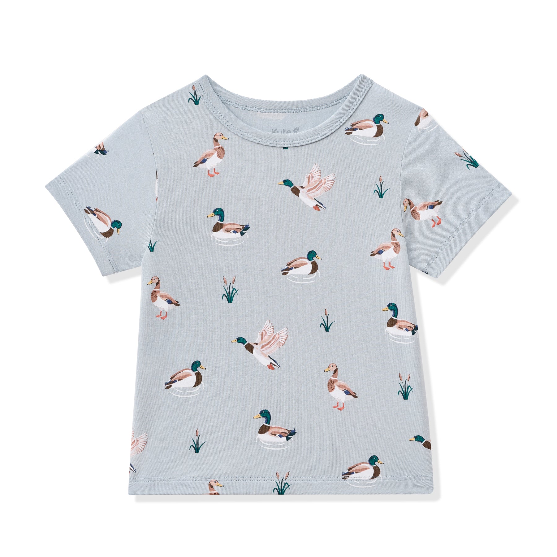 Product photo of the Toddler Basic Tee in Mallard Duck shown on a white surface