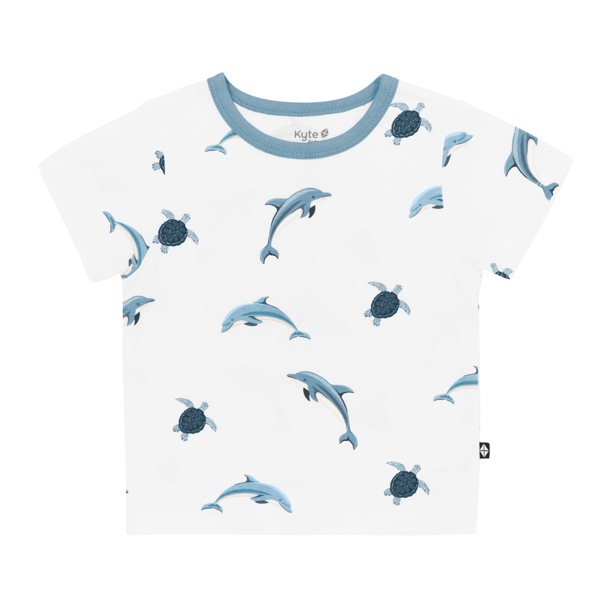 Toddler Basic Tee in Dolphin