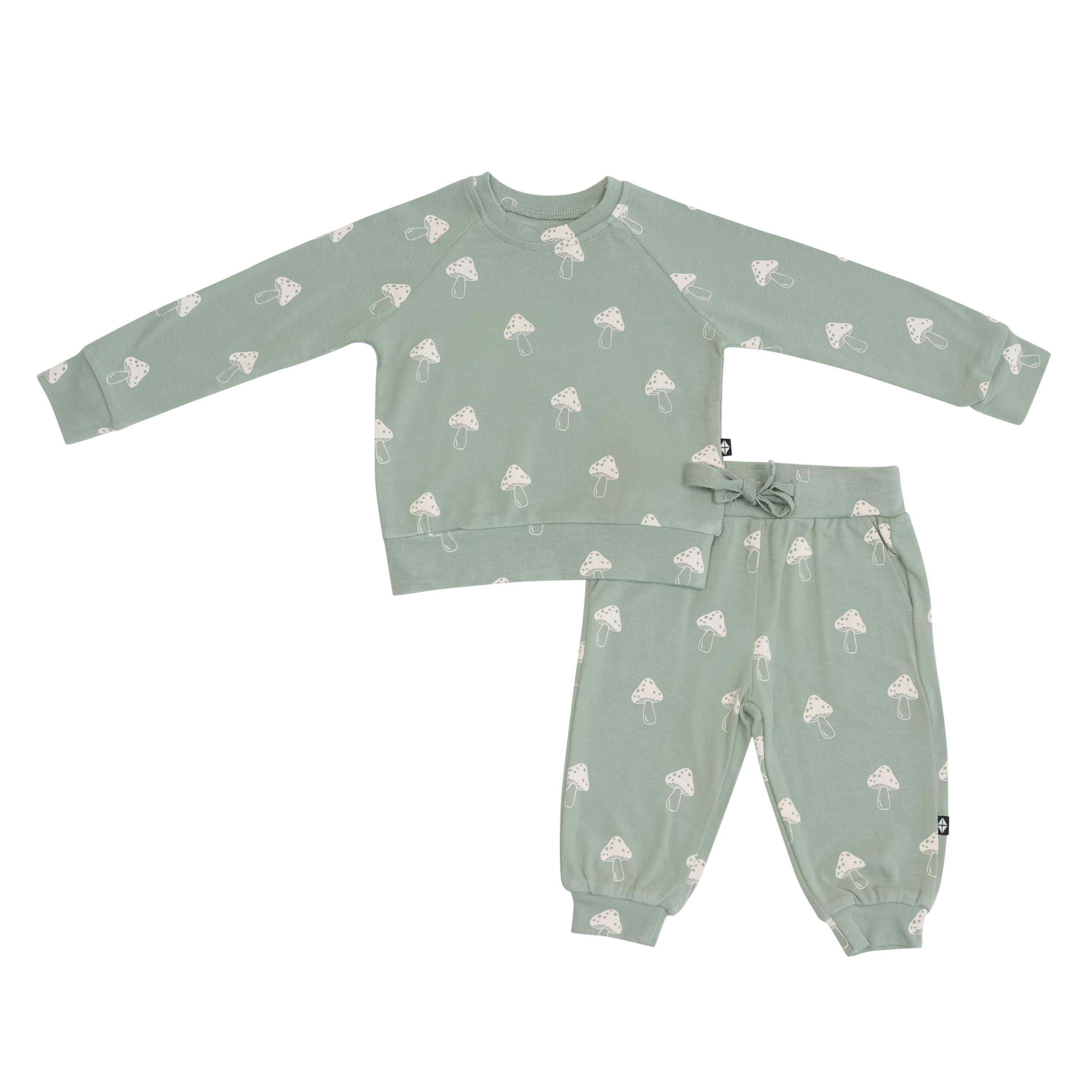 Bamboo Jersey Jogger Set in Mushroom