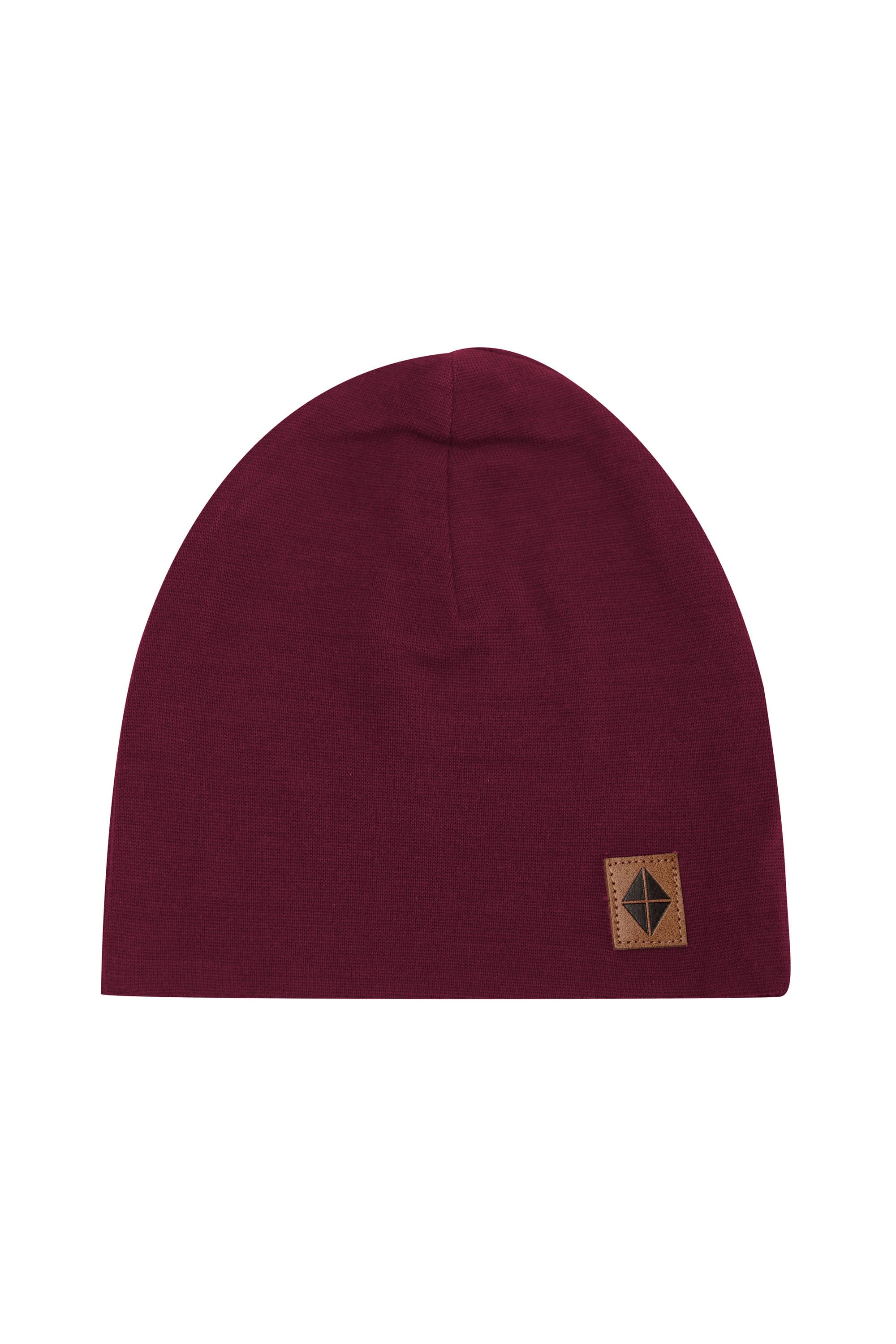 Bamboo Jersey Beanie in Burgundy