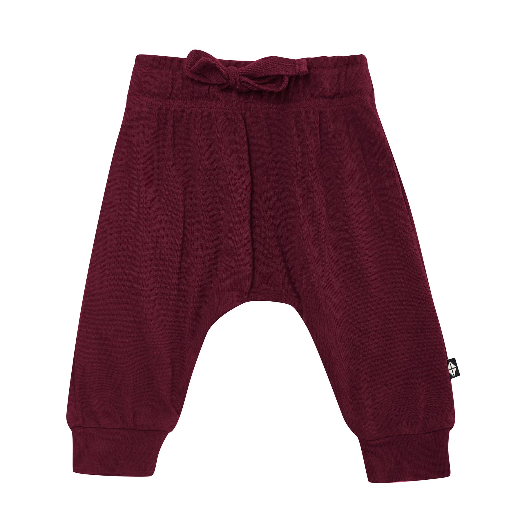 Product photo of the Bamboo Jersey Harem Pants in Burgundy