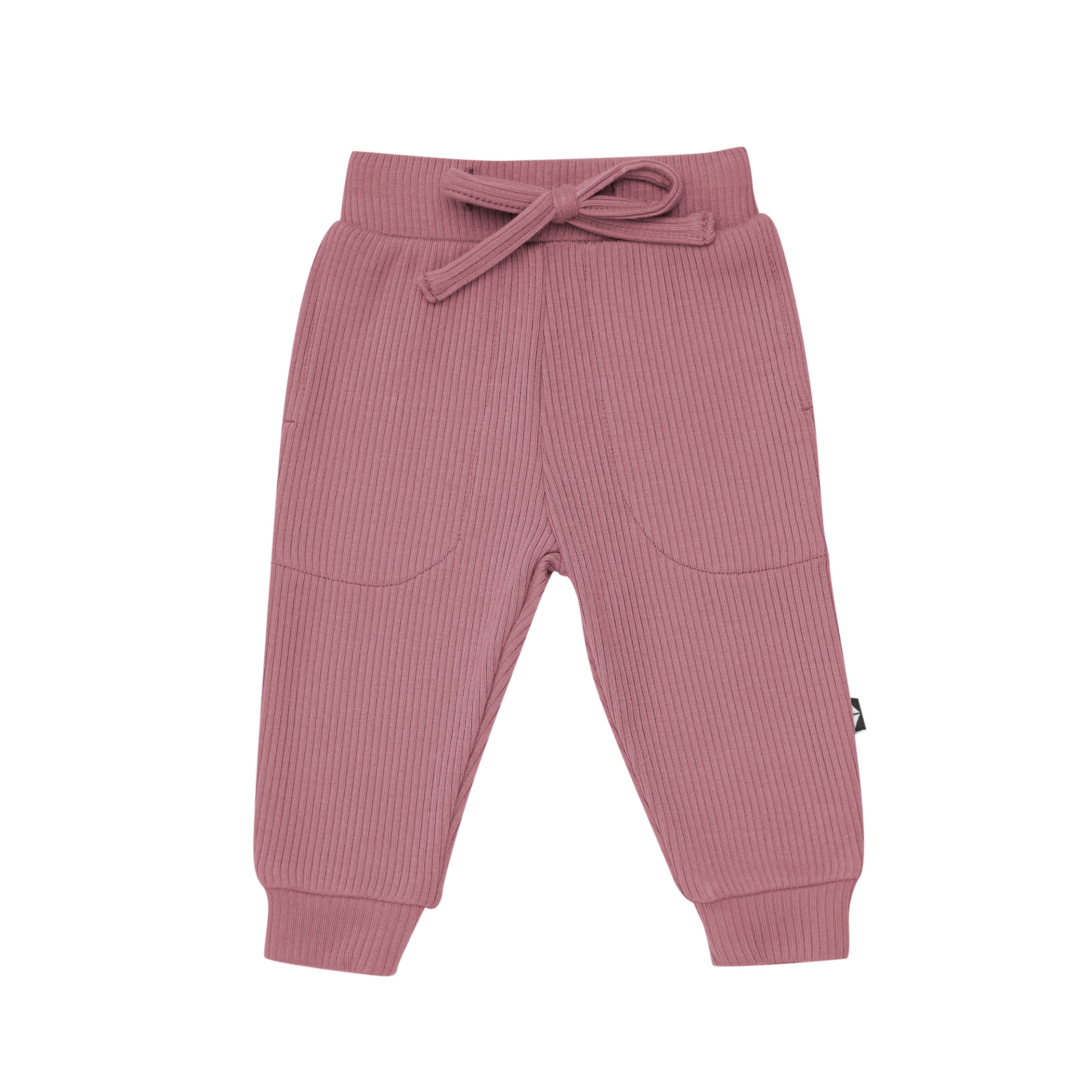 Ribbed Jogger Pant in Dusty Rose