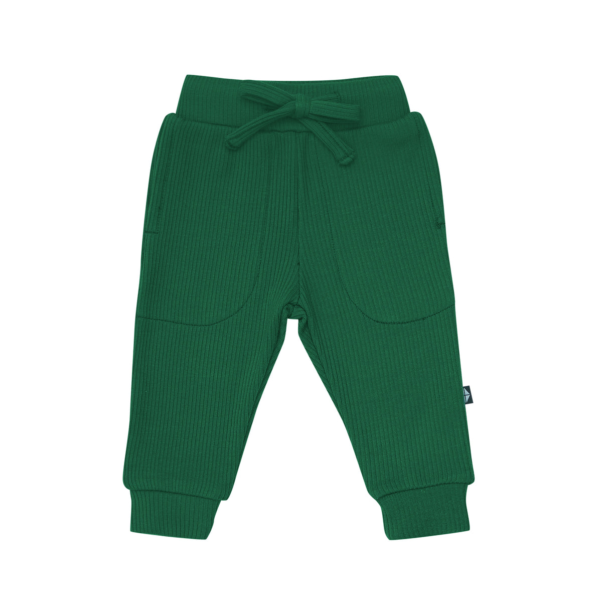 Ribbed Jogger Pant in Forest