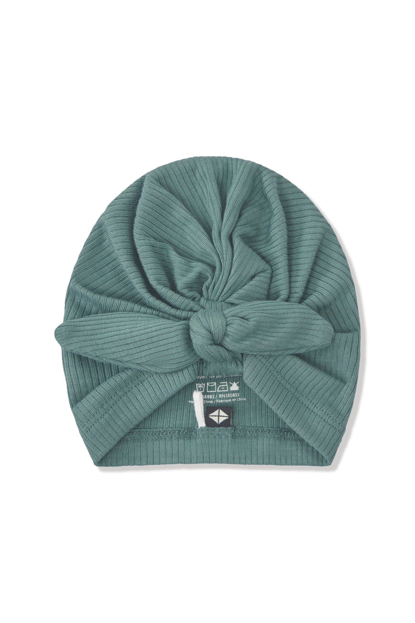 Ribbed Headwrap in Pine on a white background