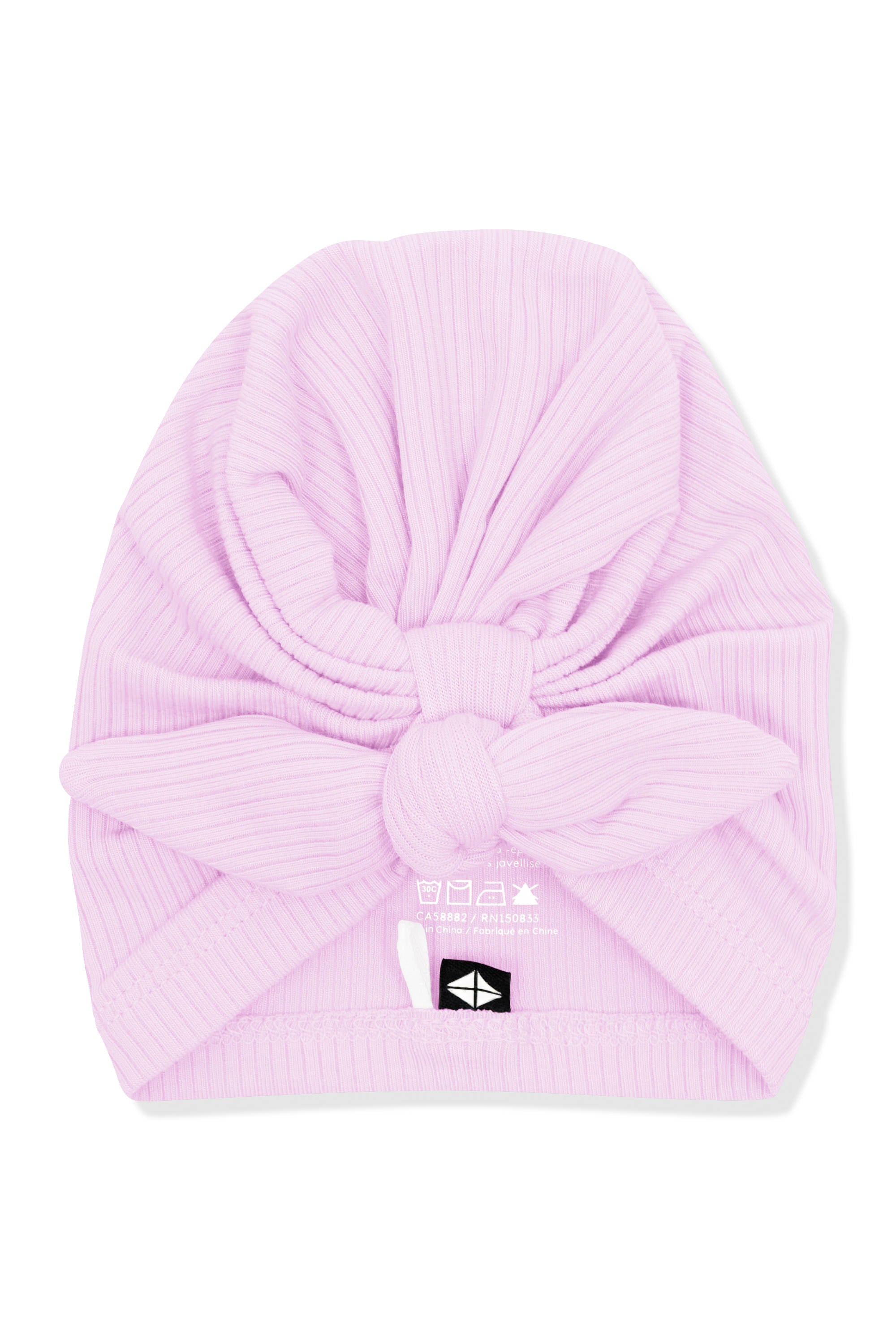 Product photo of the Ribbed Headwrap in Thistle shown on a white surface
