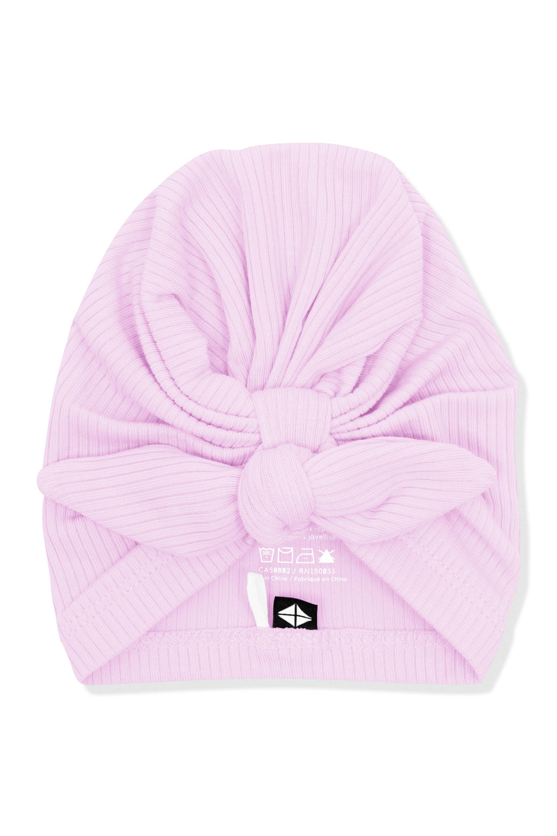 Product photo of the Ribbed Headwrap in Thistle shown on a white surface