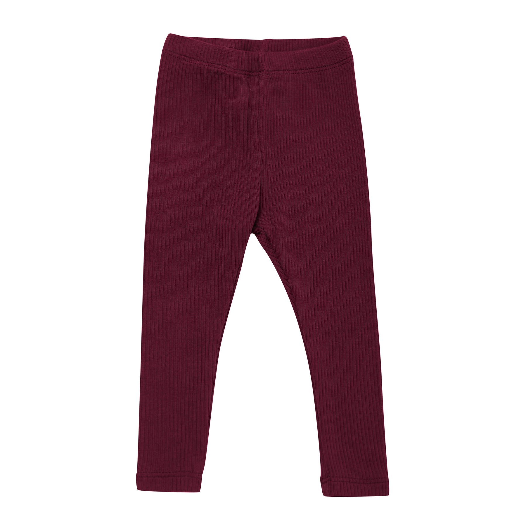 Product photo of the Ribbed Leggings in Burgundy
