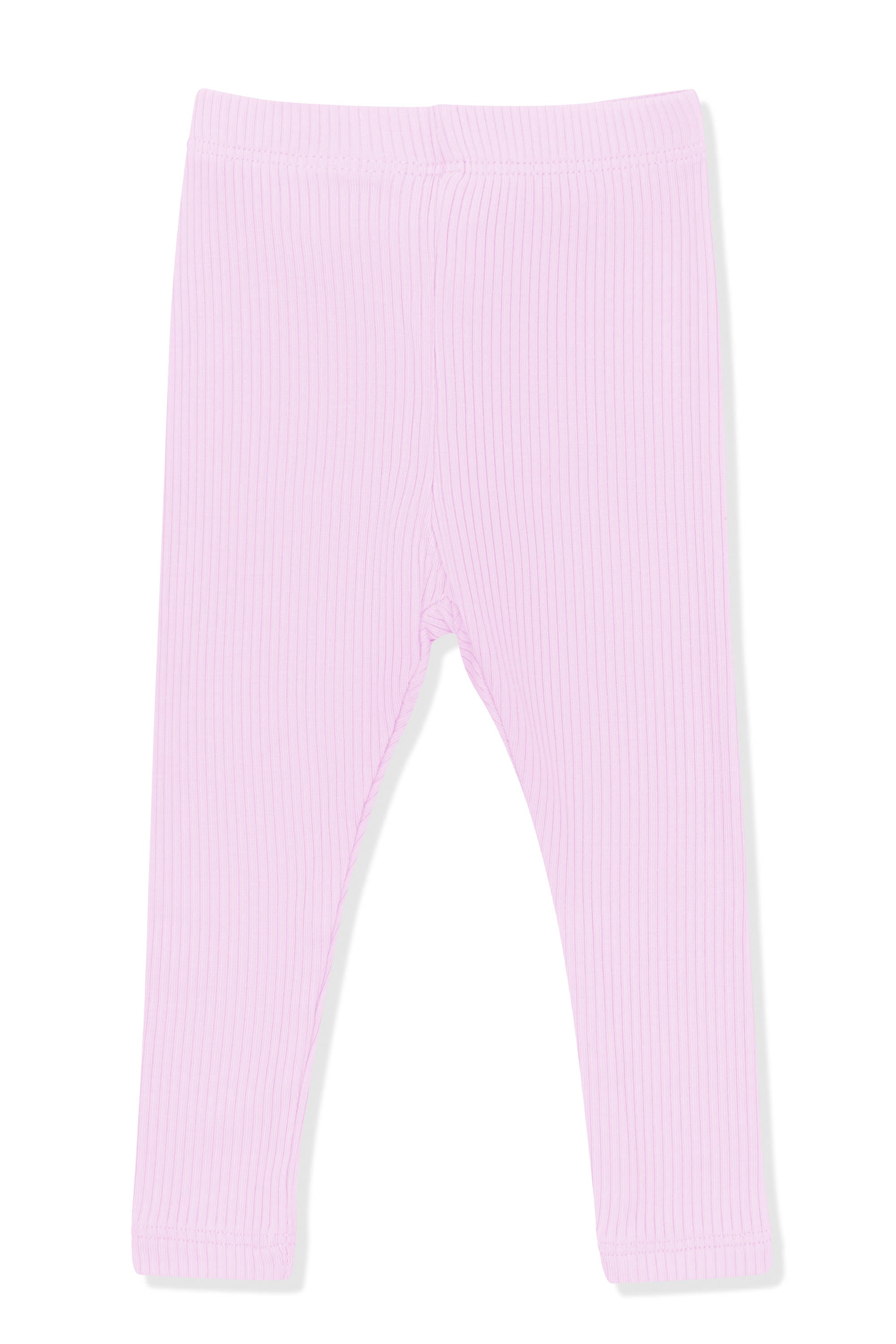 Product photo of the Ribbed Leggings in Thistle on a white surface