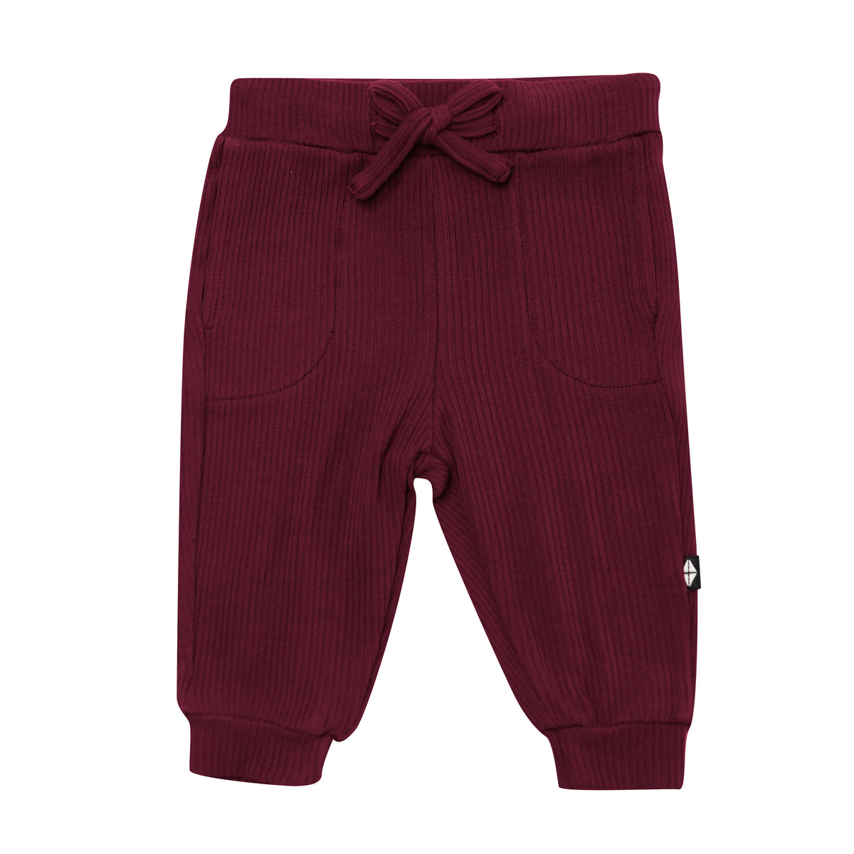 Product photo of the Ribbed Jogger Pant in Burgundy