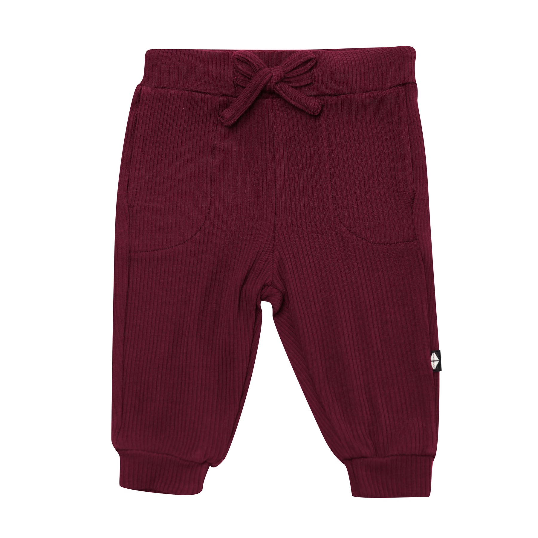Product photo of the Ribbed Jogger Pant in Burgundy