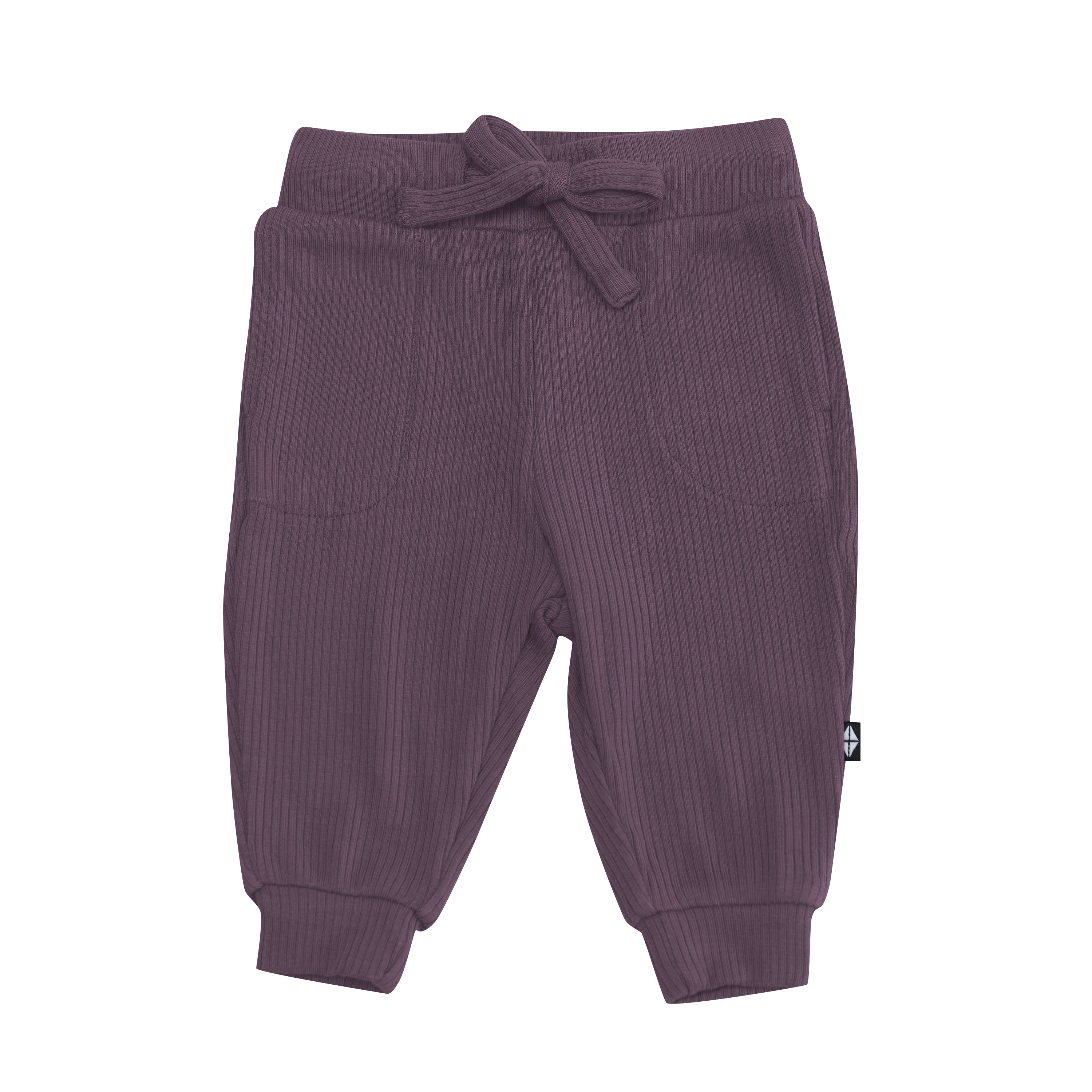 Ribbed Jogger Pant in Currant