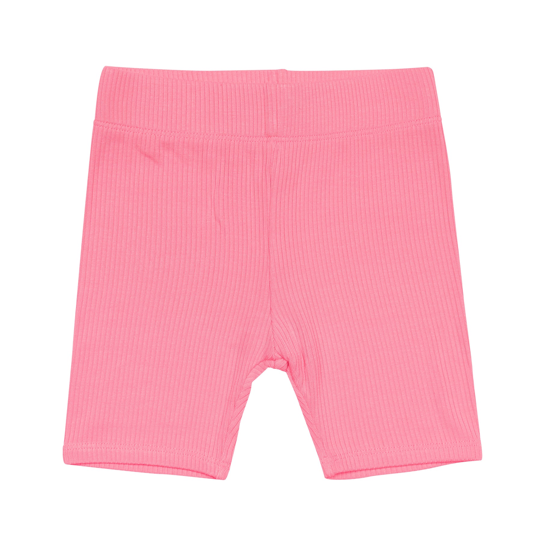 Ribbed Toddler Biker Shorts in Guava