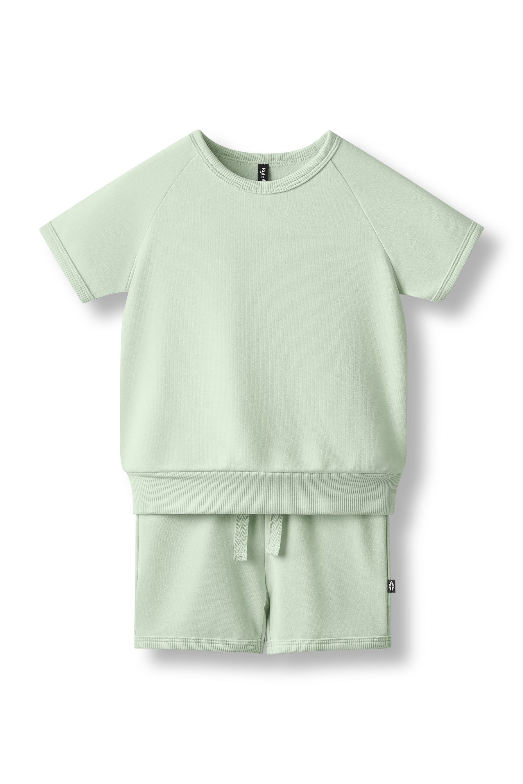Product photo of the Short Sleeve Jogger Set in Basil