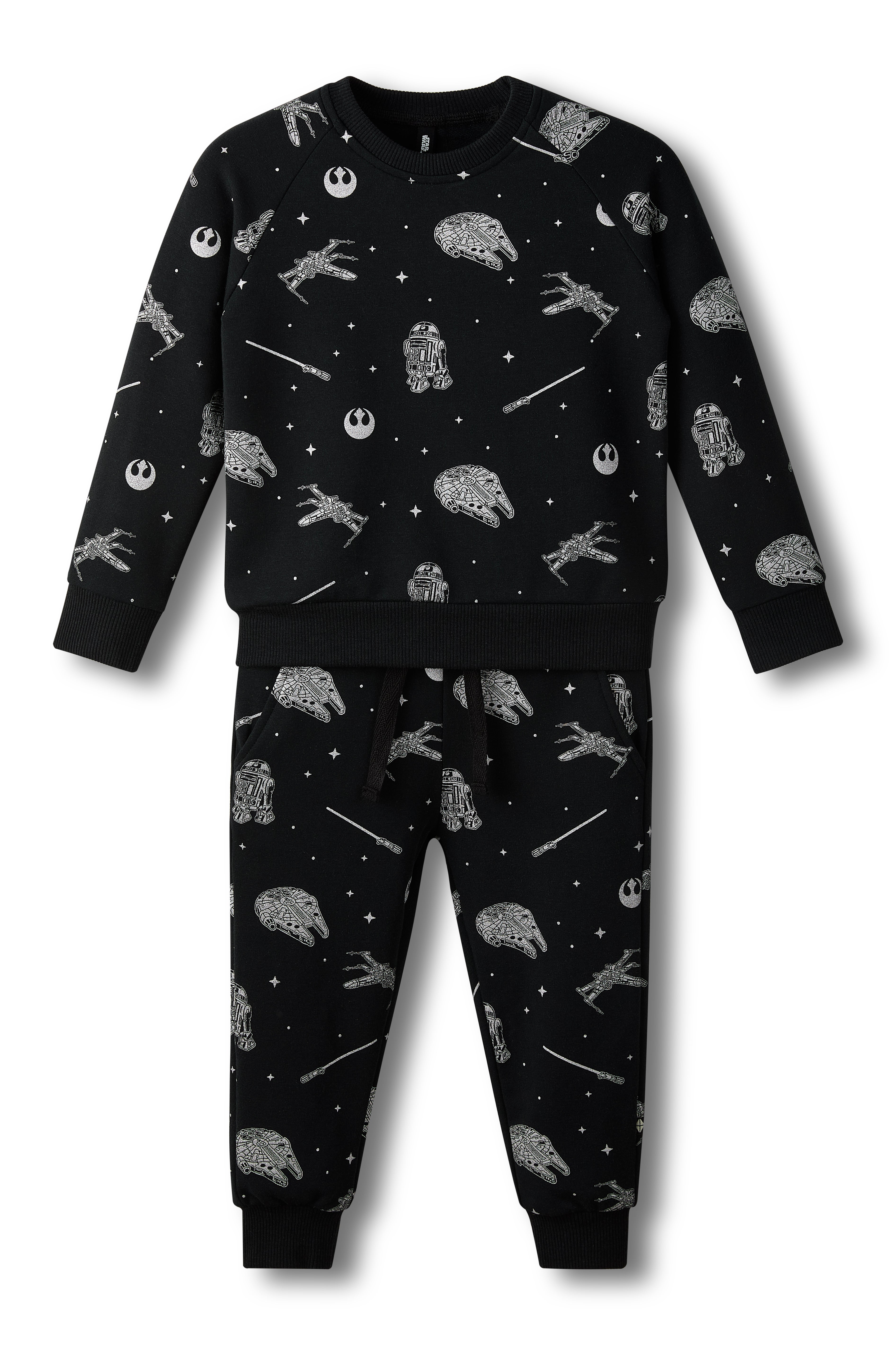 Set Da 2 Pezzi STAR WARS Per Bambino: Felpa Con Cappuccio E Pantaloni Jogger The Child, Taglia 3T