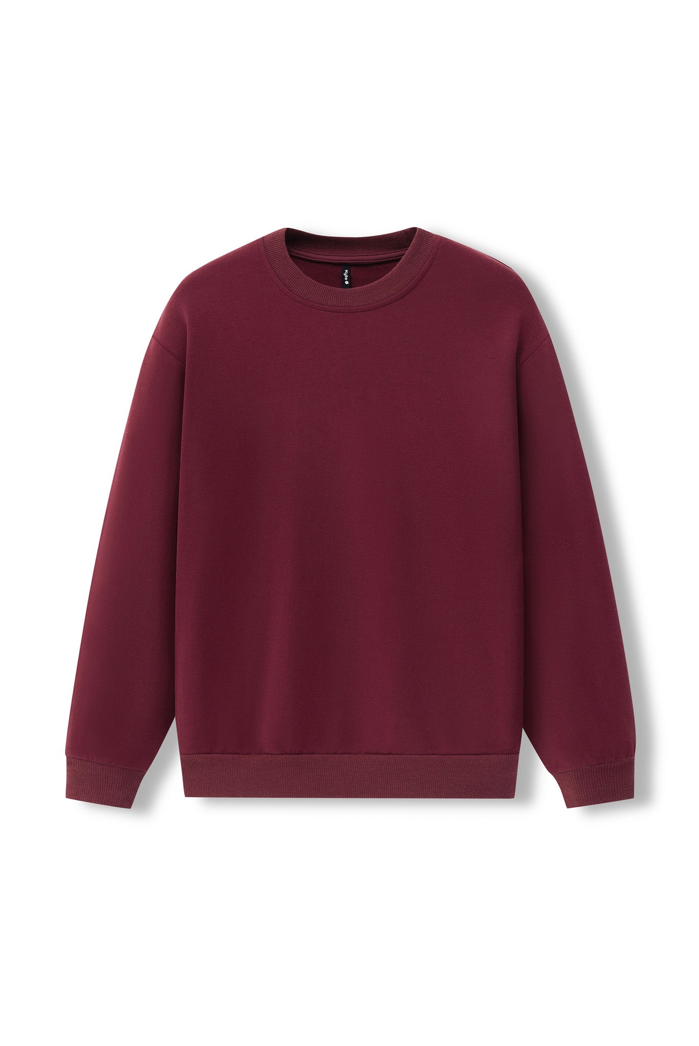Women's Sweatshirt in Burgundy color on a white background