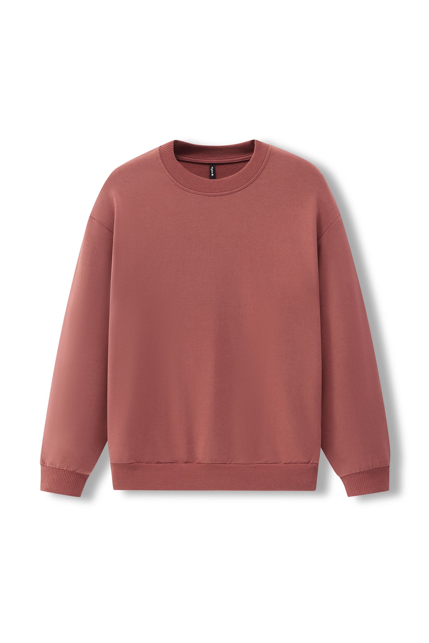 Women's Sweatshirt in Ember color on a white background