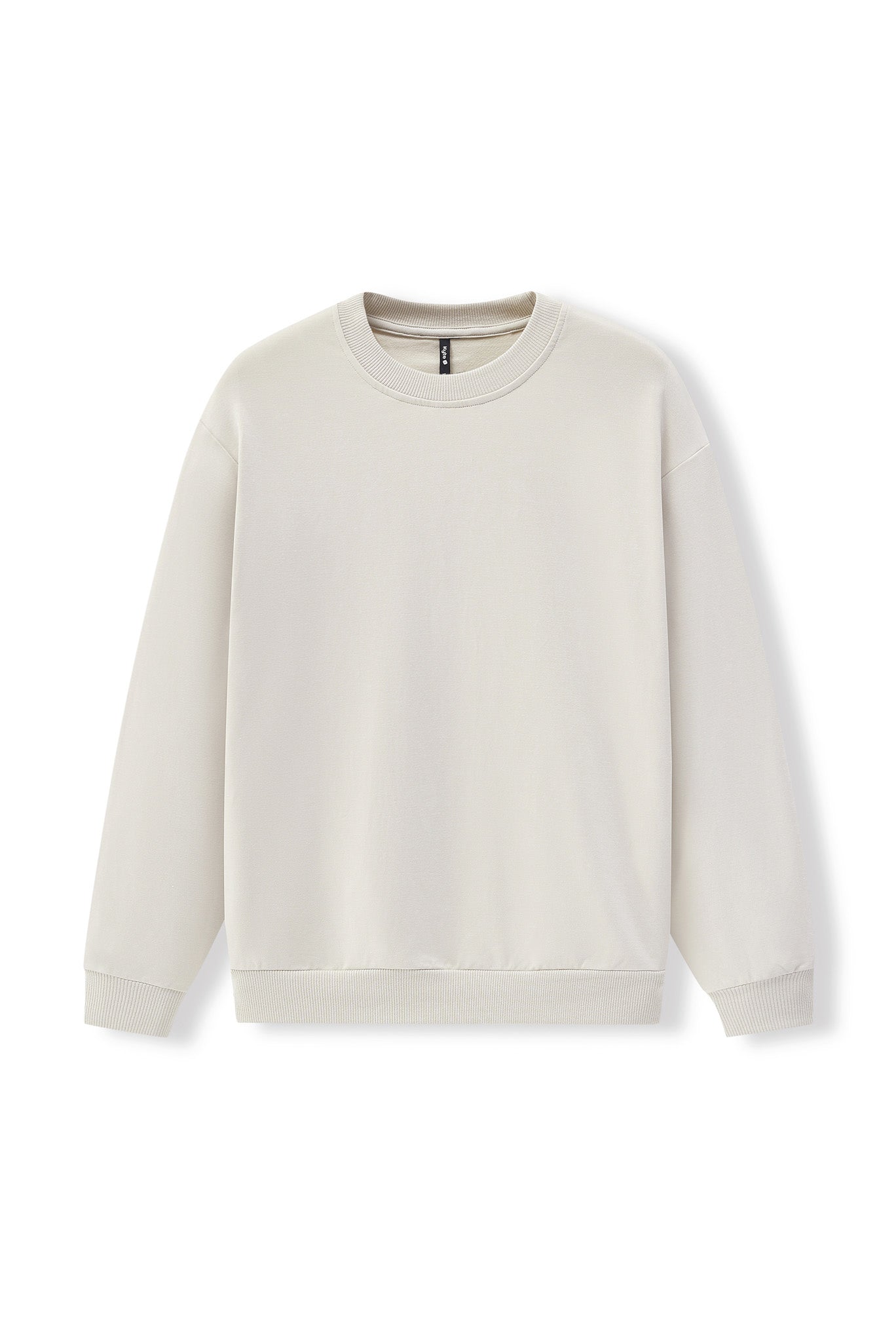 Women's Sweatshirt in Oat color on a white background