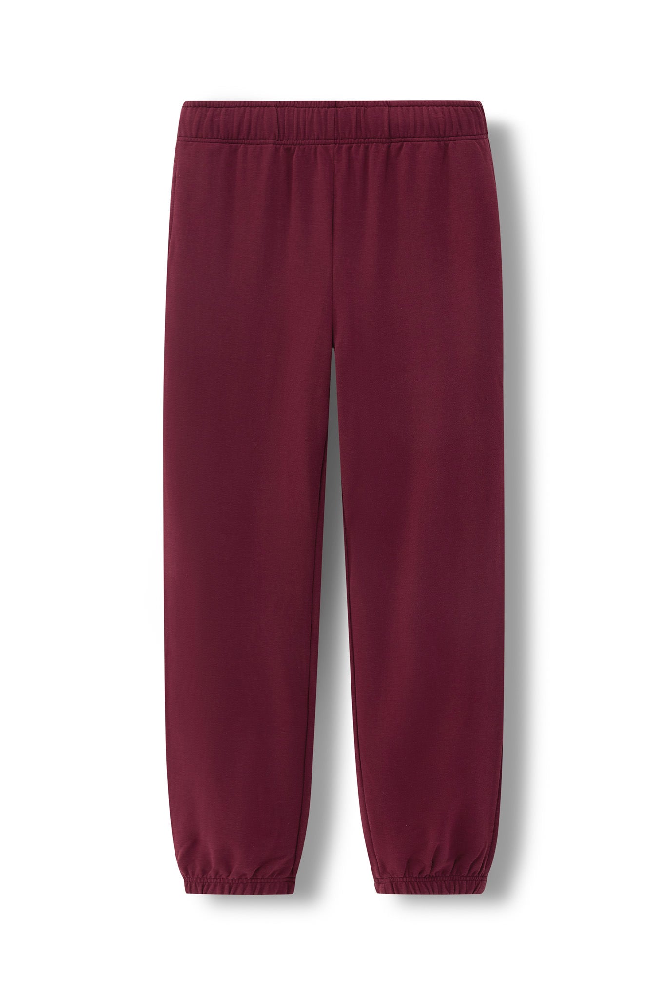 Women's Jogger Pant in Burgundy color on a white background