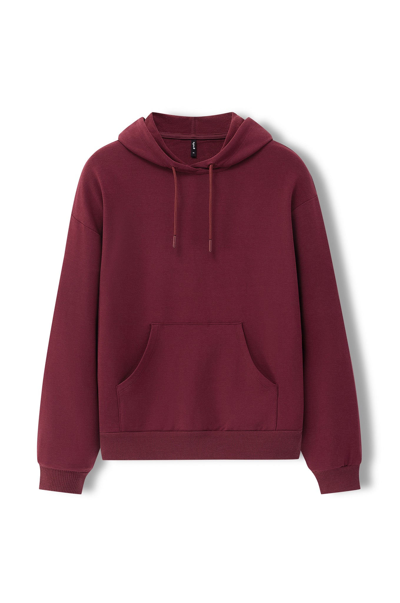 Women's Hoodie in Burgundy color on a white background
