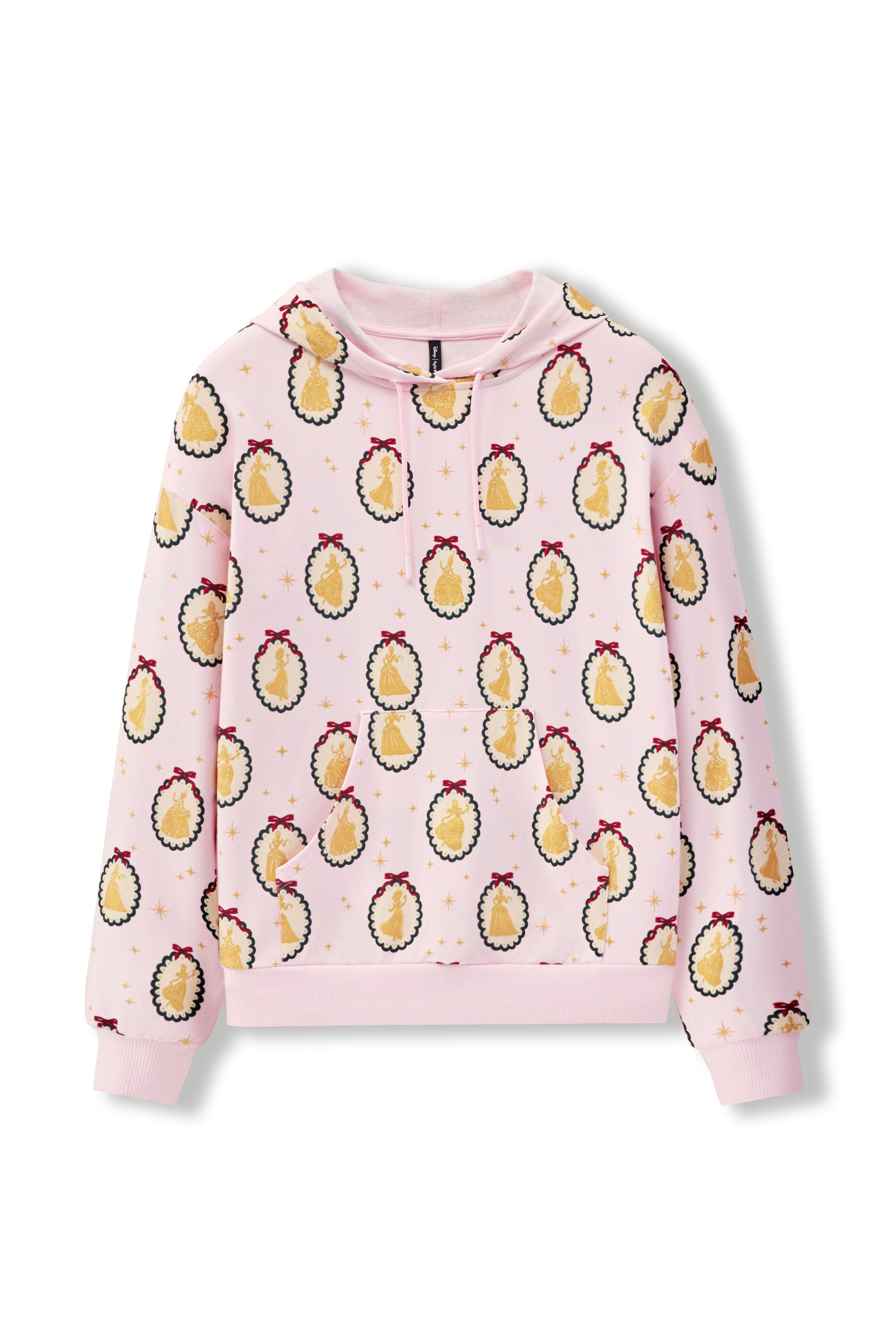 Women's Hoodie Princess Holiday Portraits print on a white background