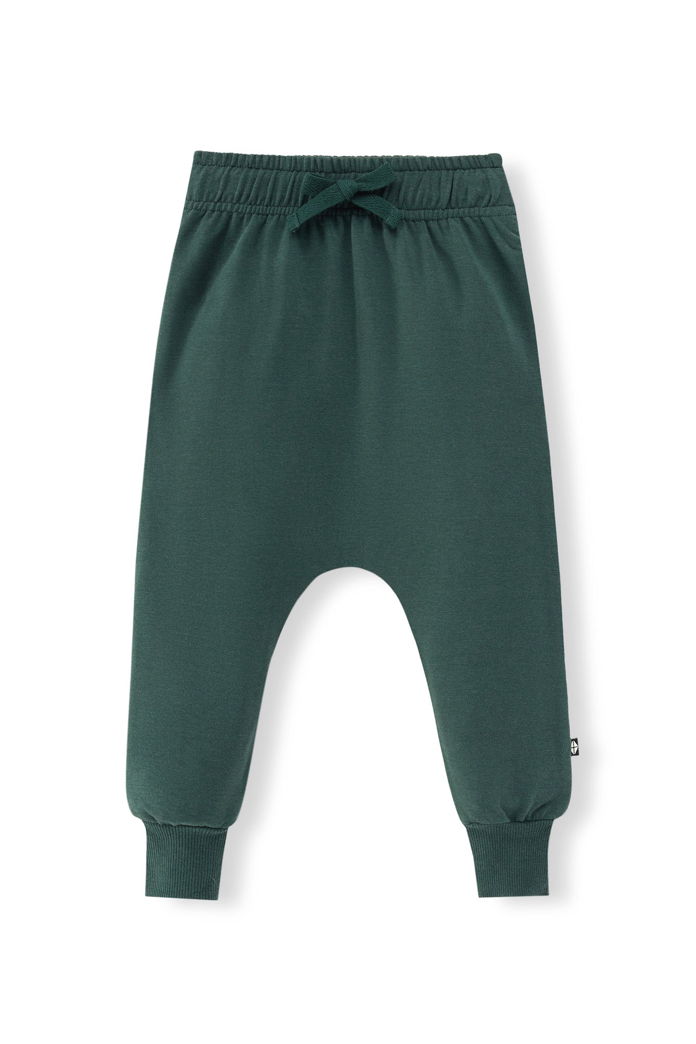 Harem Pants in Cypress color on a white background