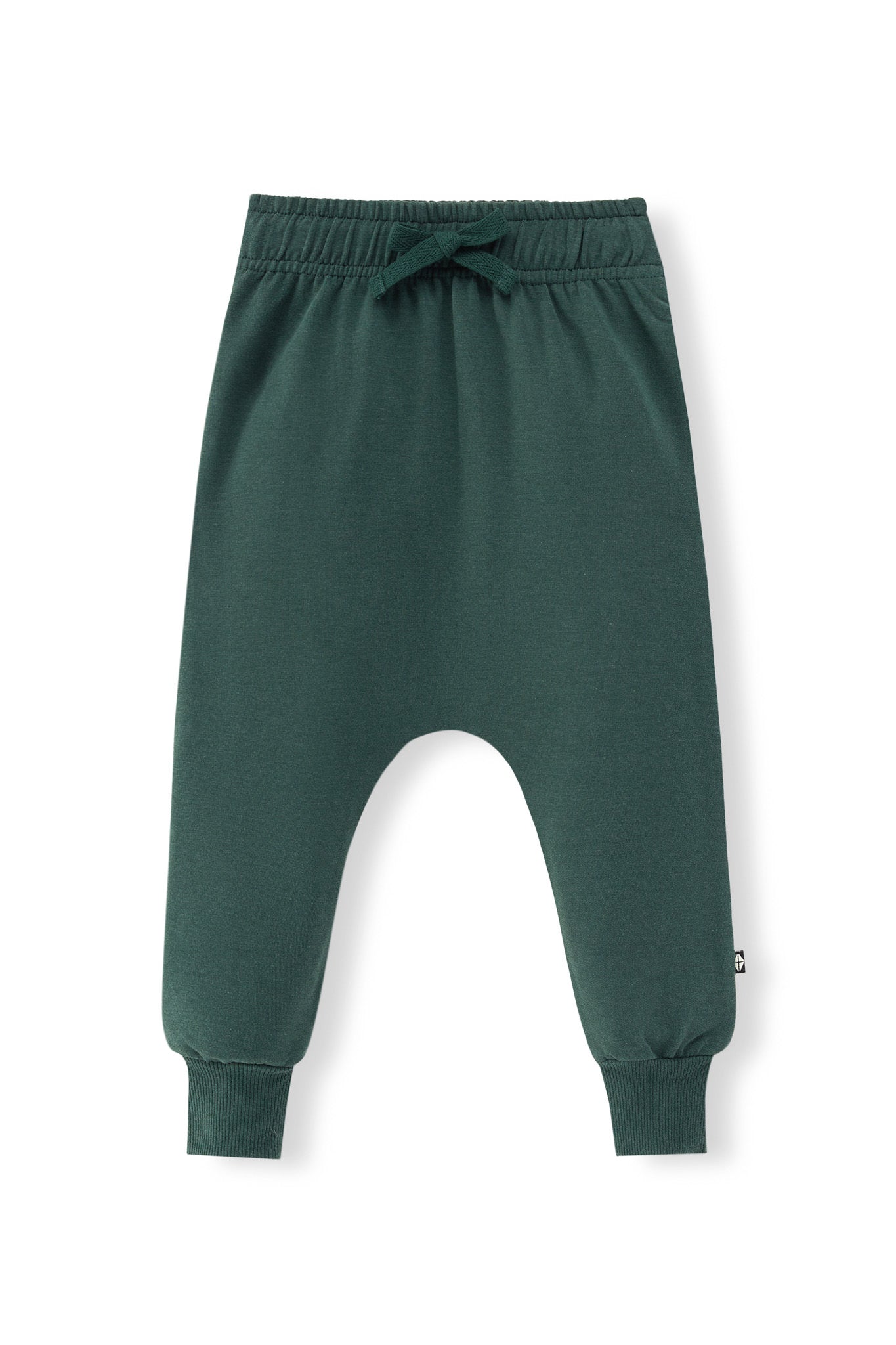 Harem Pants in Cypress color on a white background