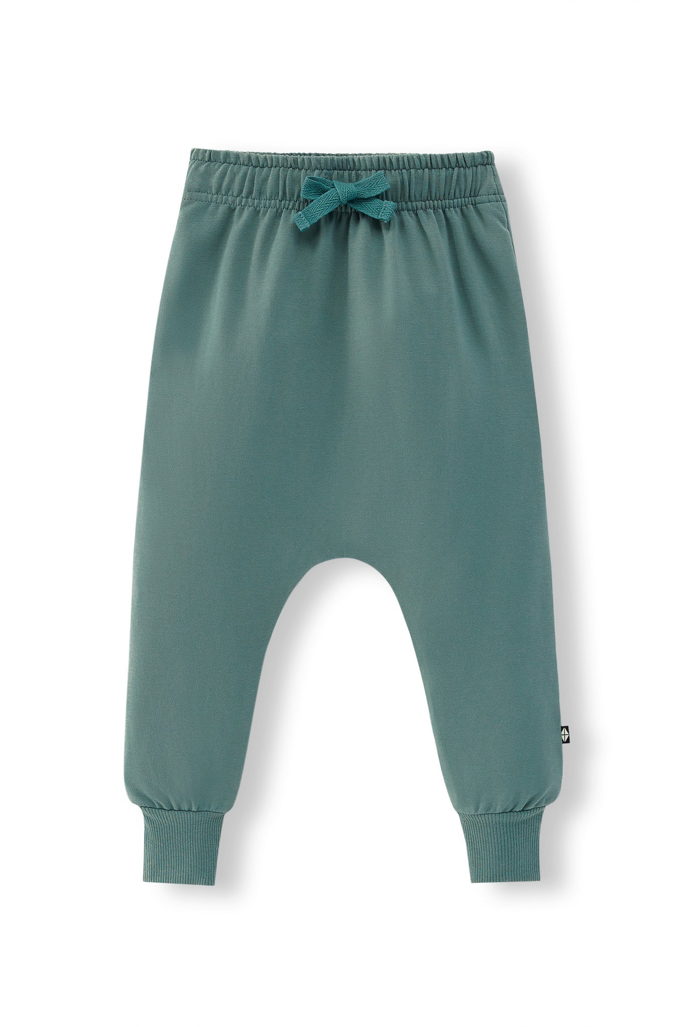 Harem Pants in Pine color on a white background