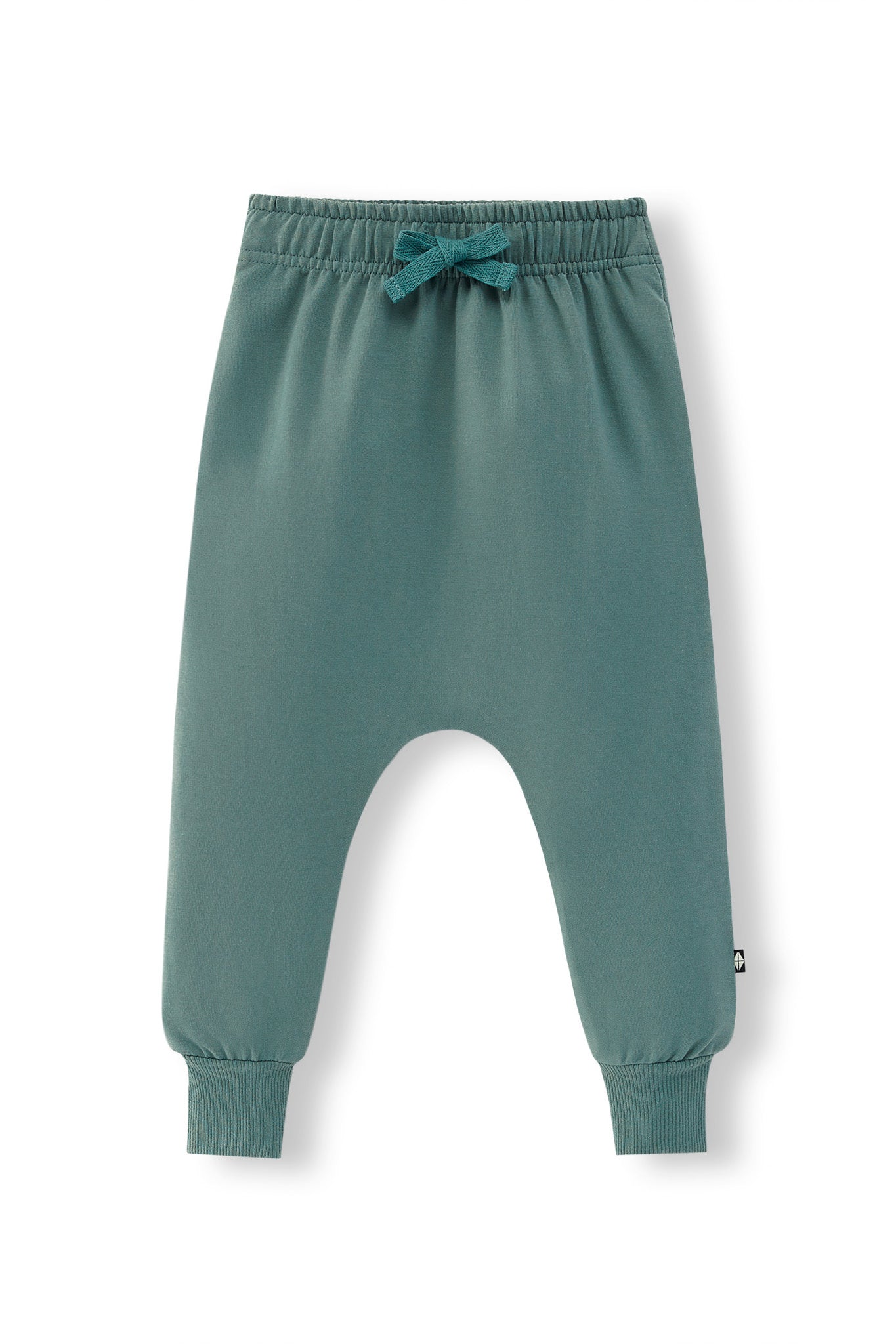 Harem Pants in Pine color on a white background