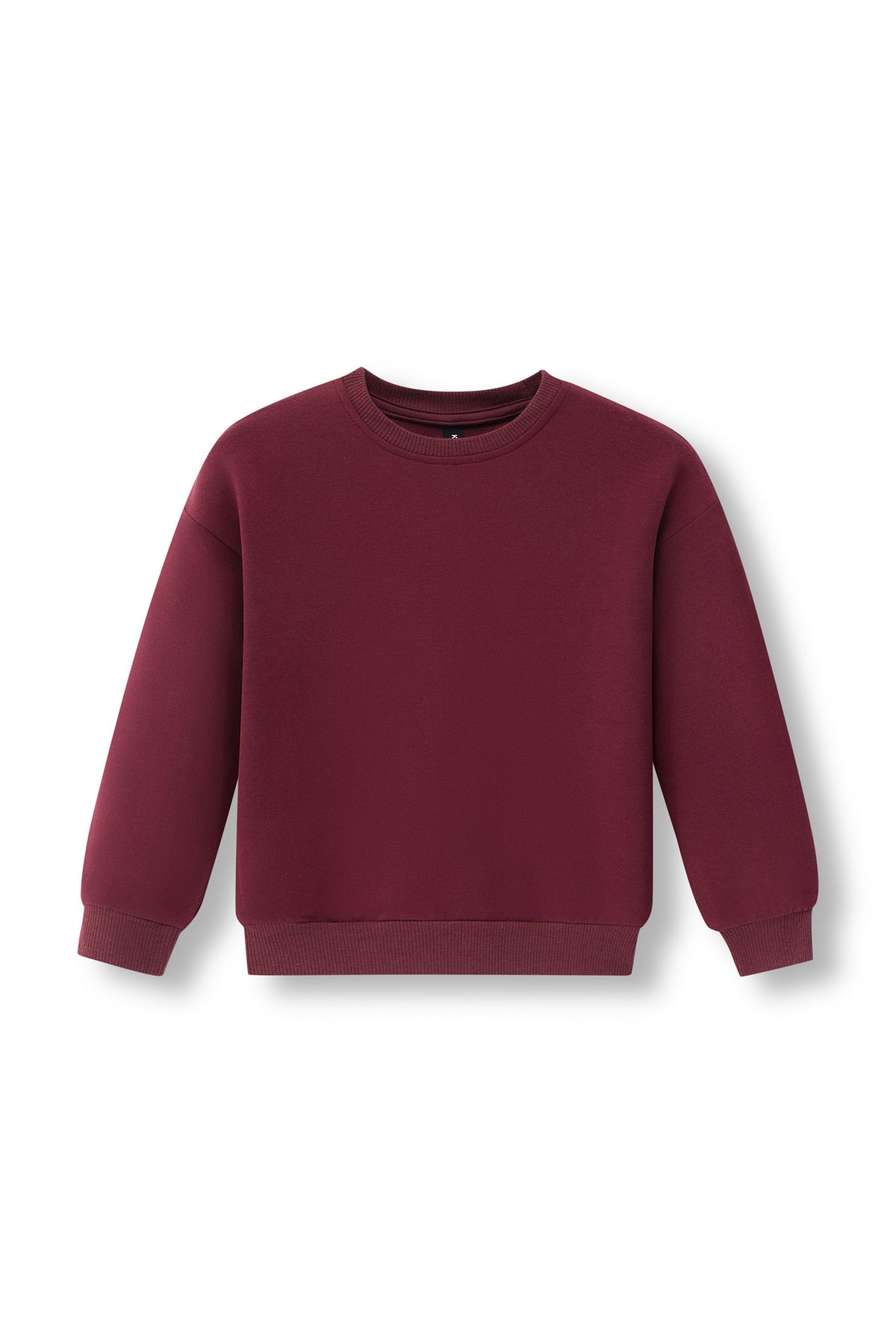 Sweatshirt in Burgundy color on a white background