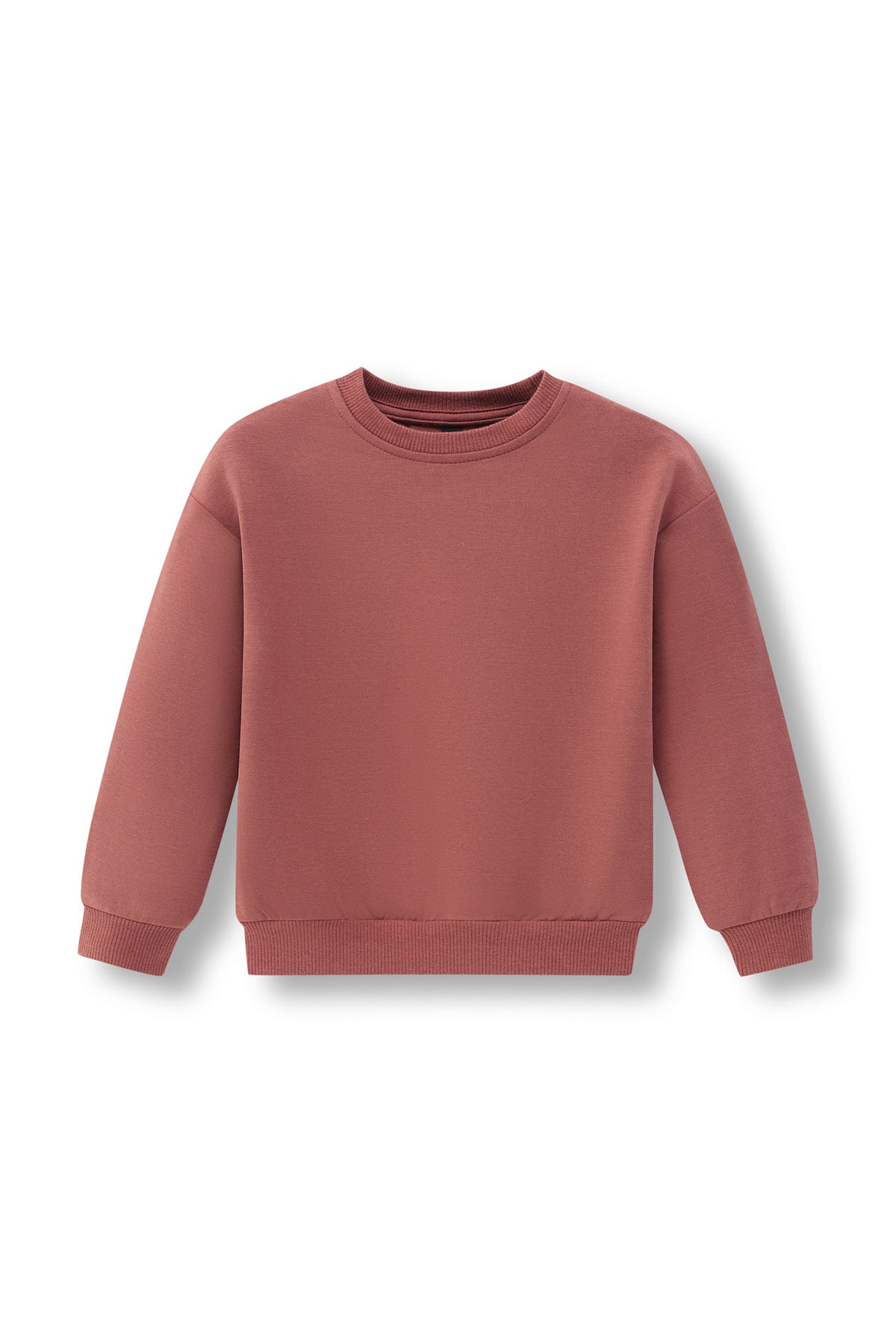 Sweatshirt in Ember color on a white background
