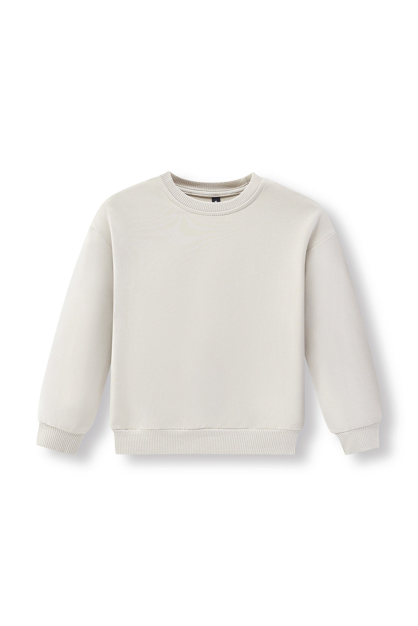 Sweatshirt in Oat color on a white background