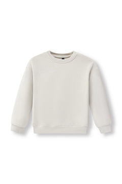 Sweatshirt in Oat color on a white background