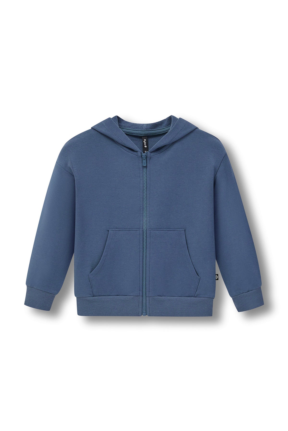 Zip-Up Hoodie in Oxford color on a white background