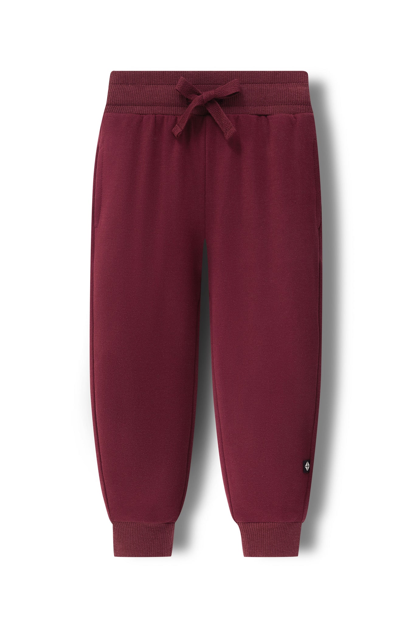 Jogger Pant in Burgundy color on a white background