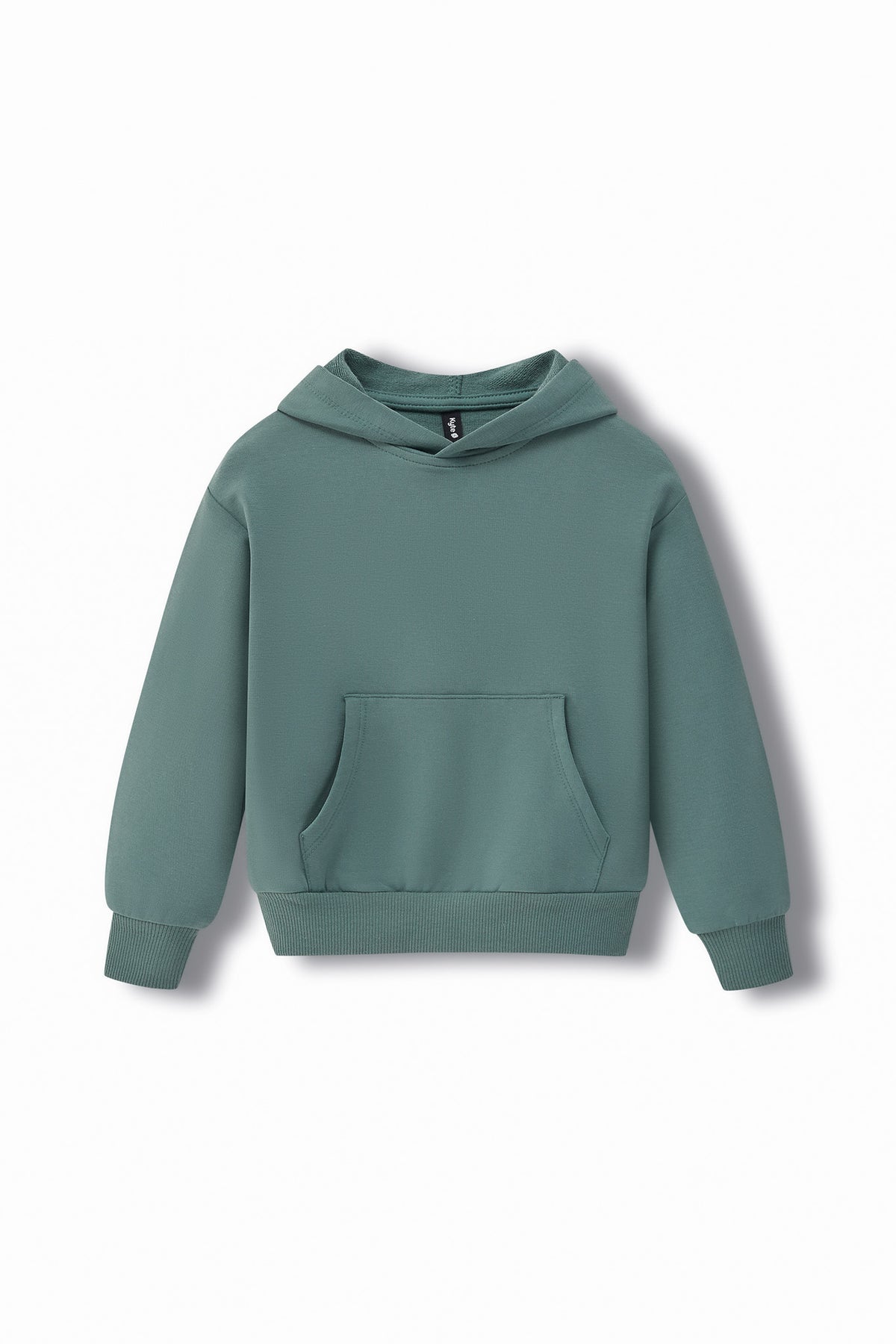 Hoodie in Pine color on a white background
