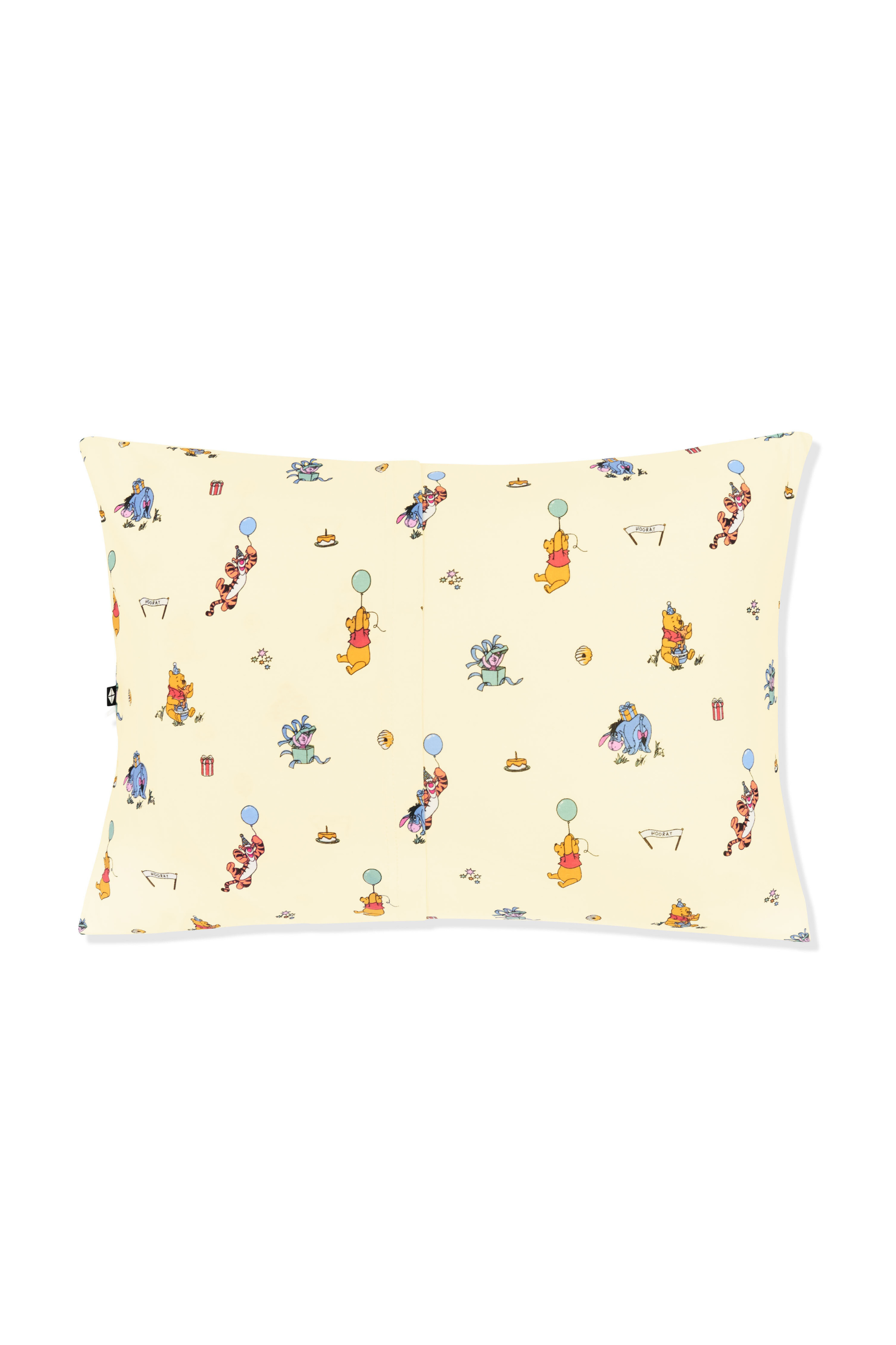 The back of the Toddler Pillowcase in Winnie the Pooh Celebration showing the envelope closure