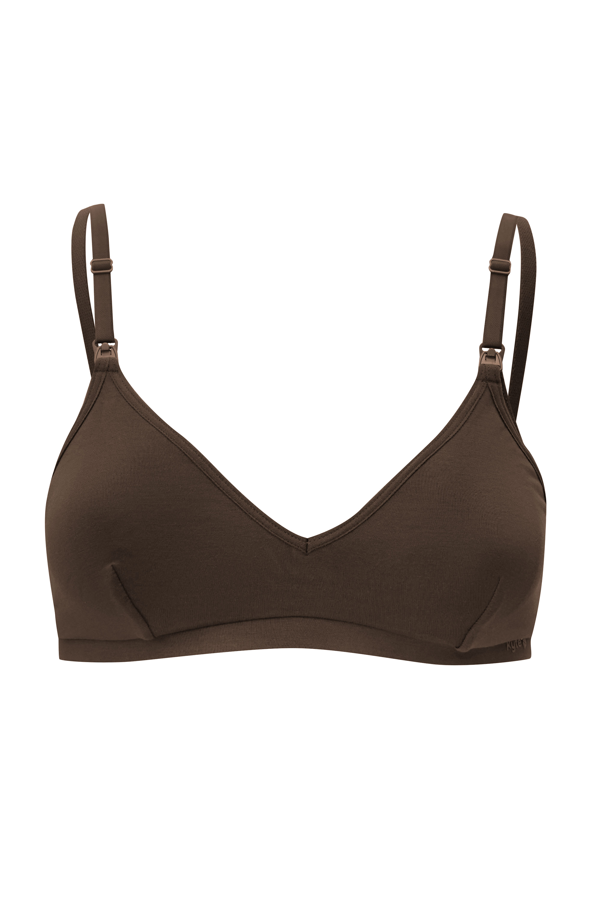 Front of the Women's Nursing Bra in Latte