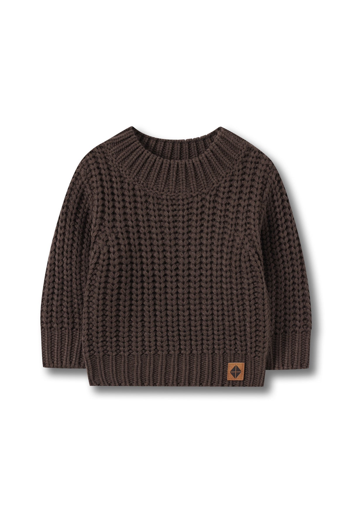 Chunky Knit Sweater in Espresso