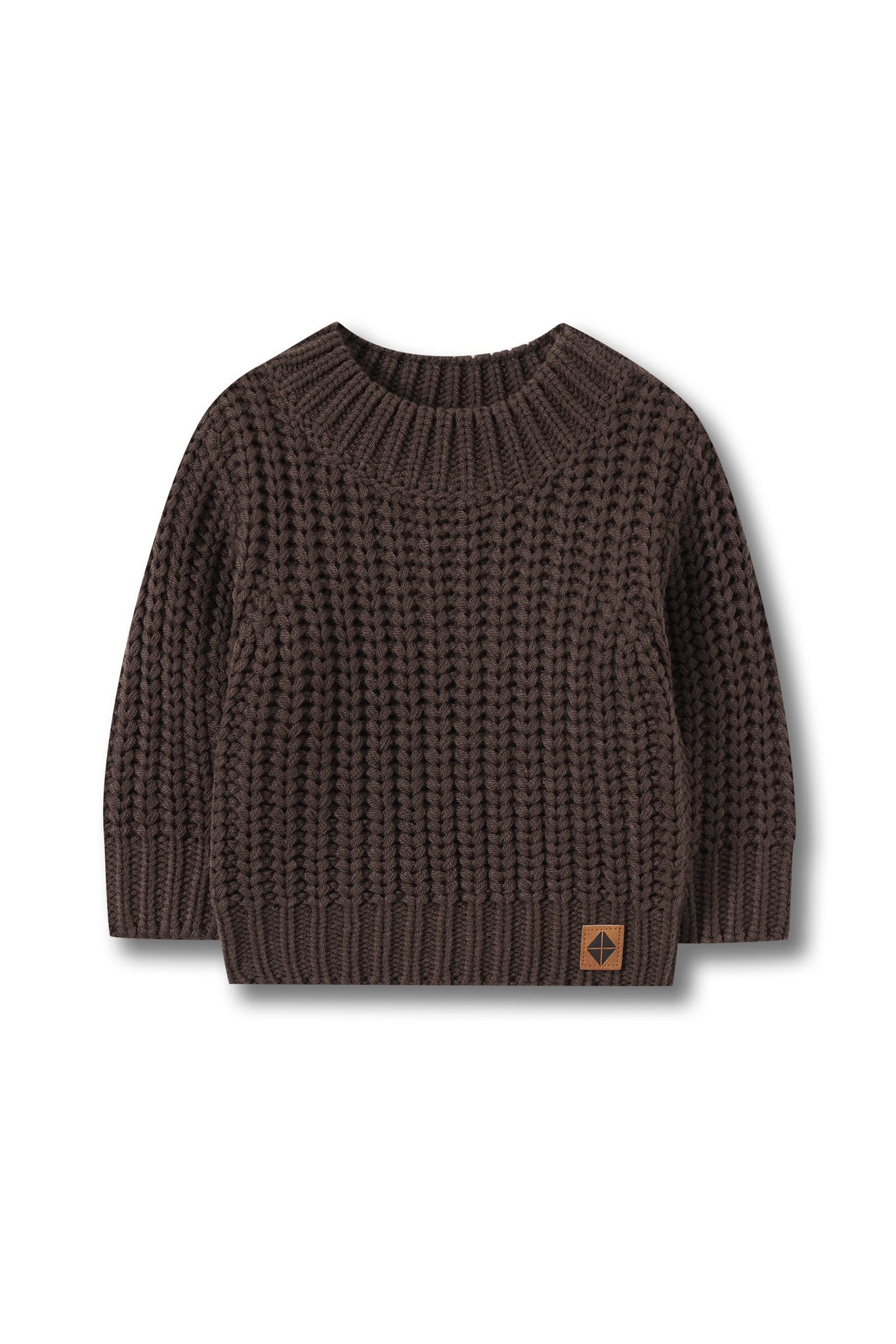 Chunky Knit Sweater in Espresso