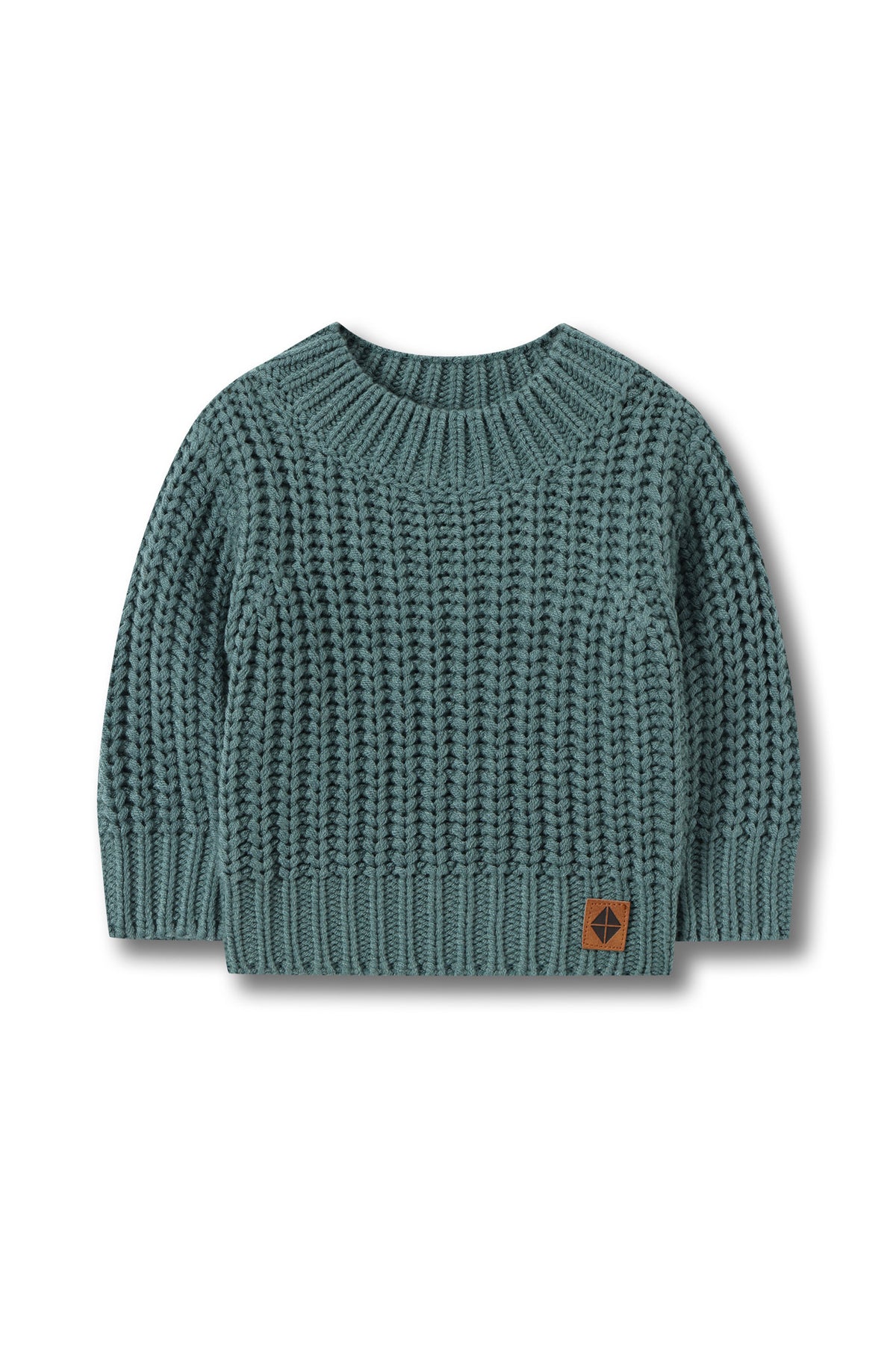 Chunky Knit Sweater in Pine