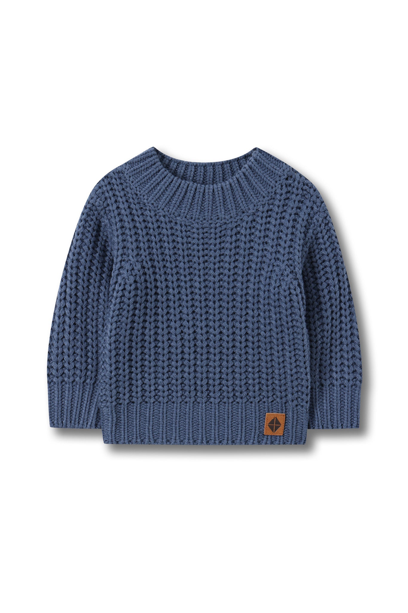 Chunky Knit Sweater in Oxford on a white background