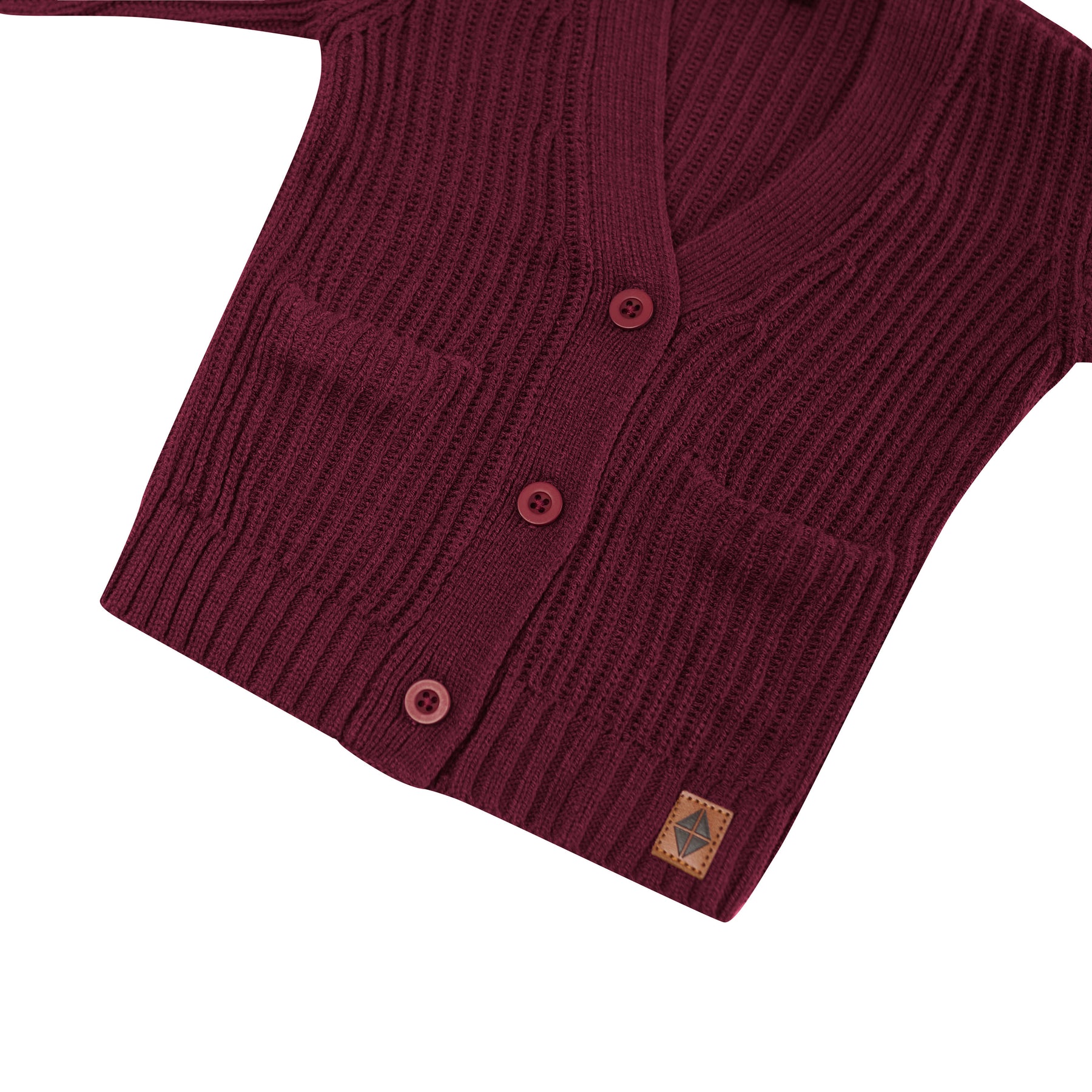 Close up of the button closures and the side pockets